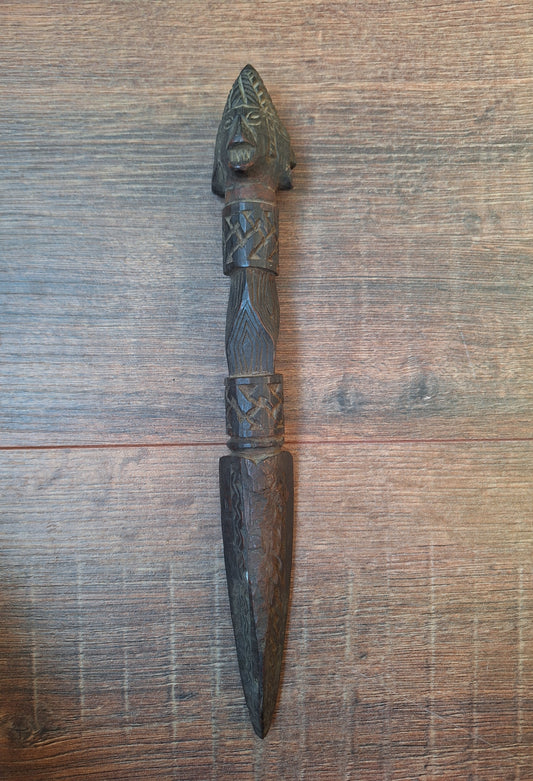 Antique wooden phurba #51