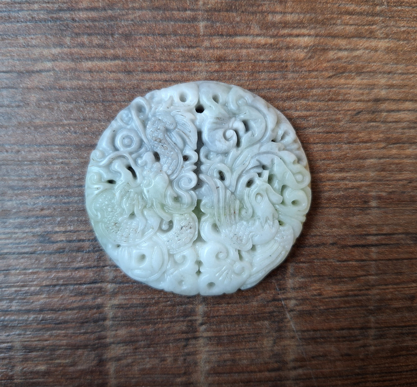 Jade pendant Dragon and Phoenix