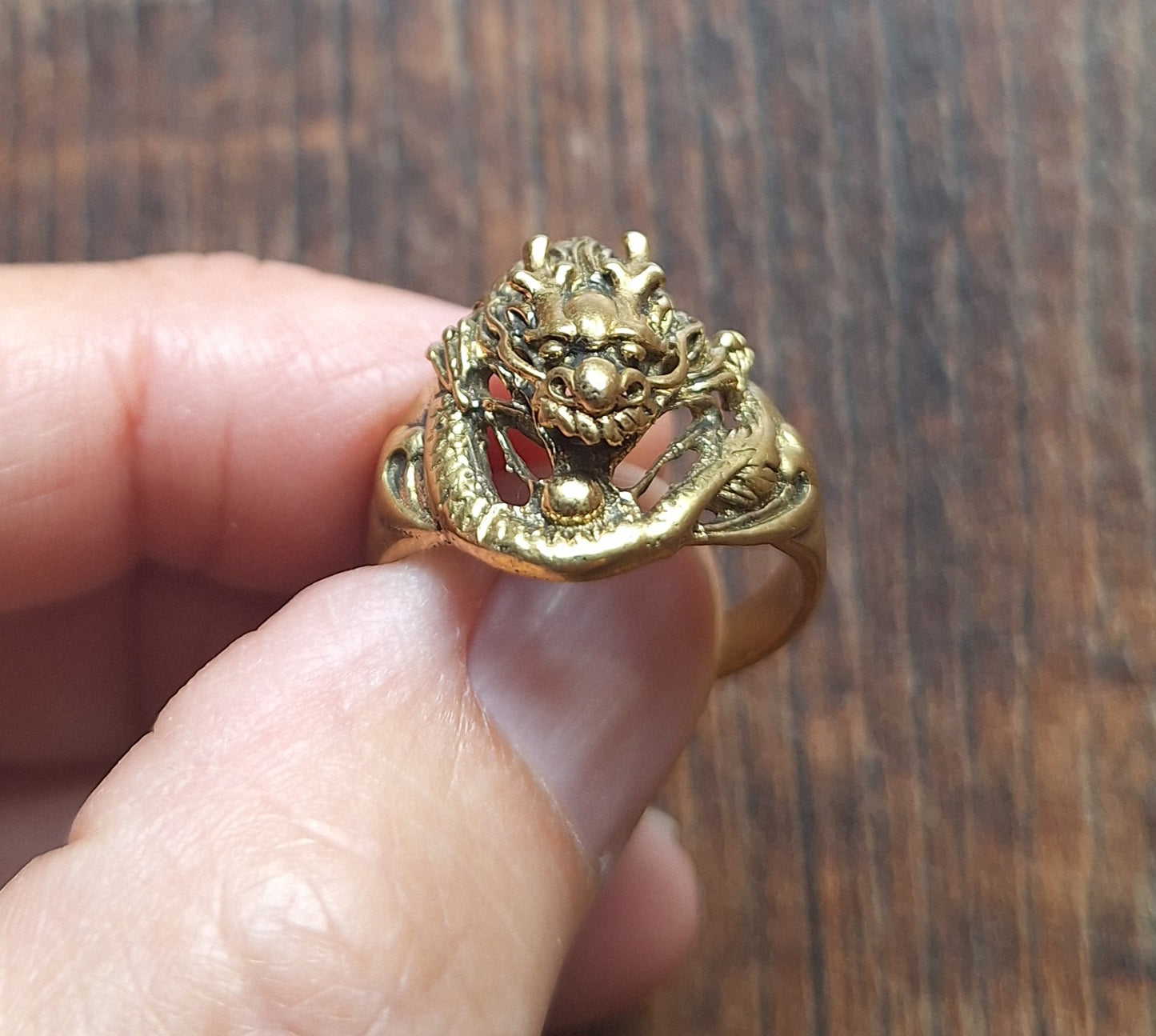 Brass ring Dragon