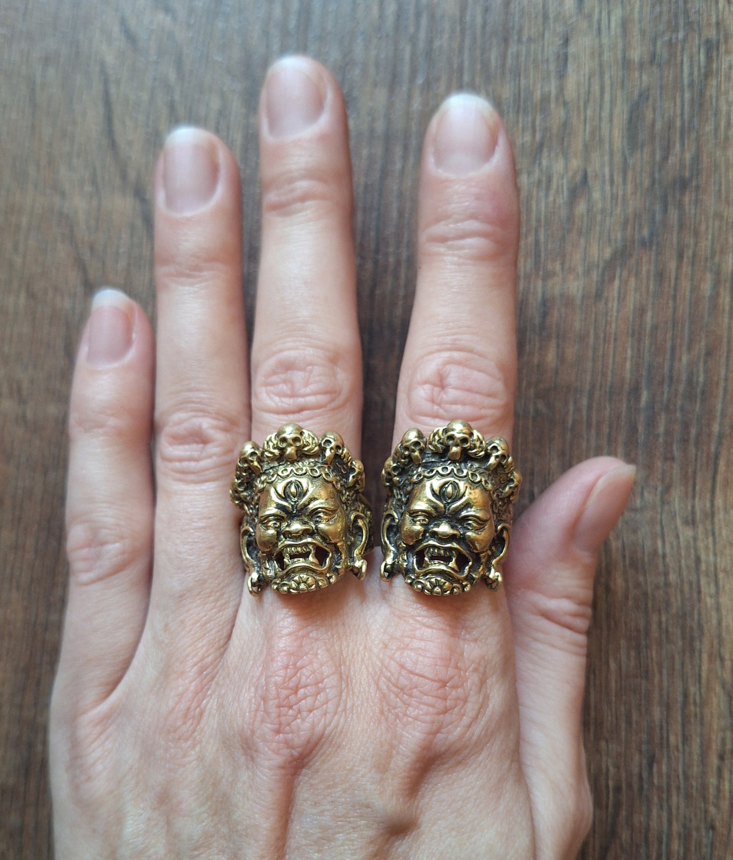 Brass Mahakala ring