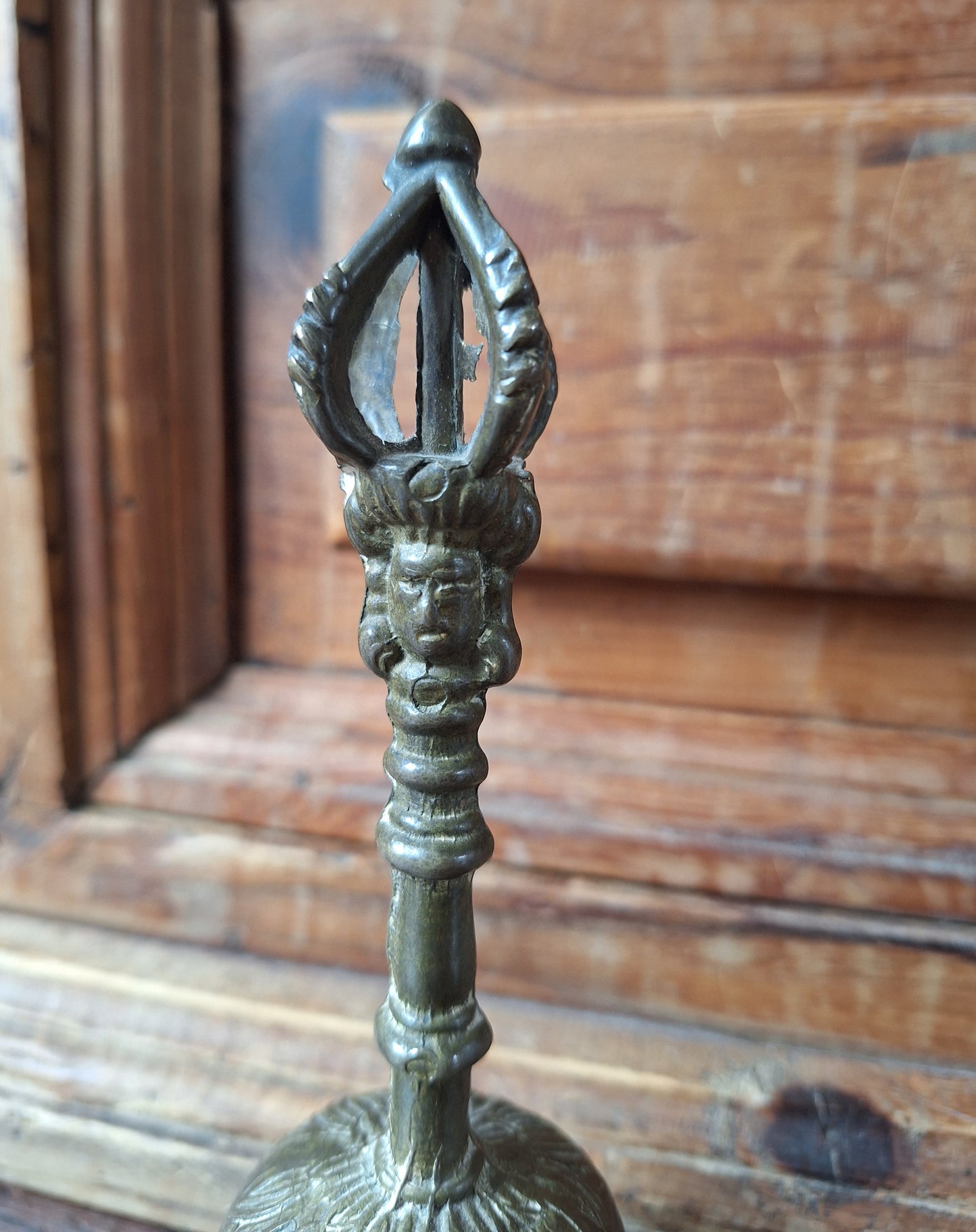 Vintage altar bell Tibetan Buddhist style #11, B-quality