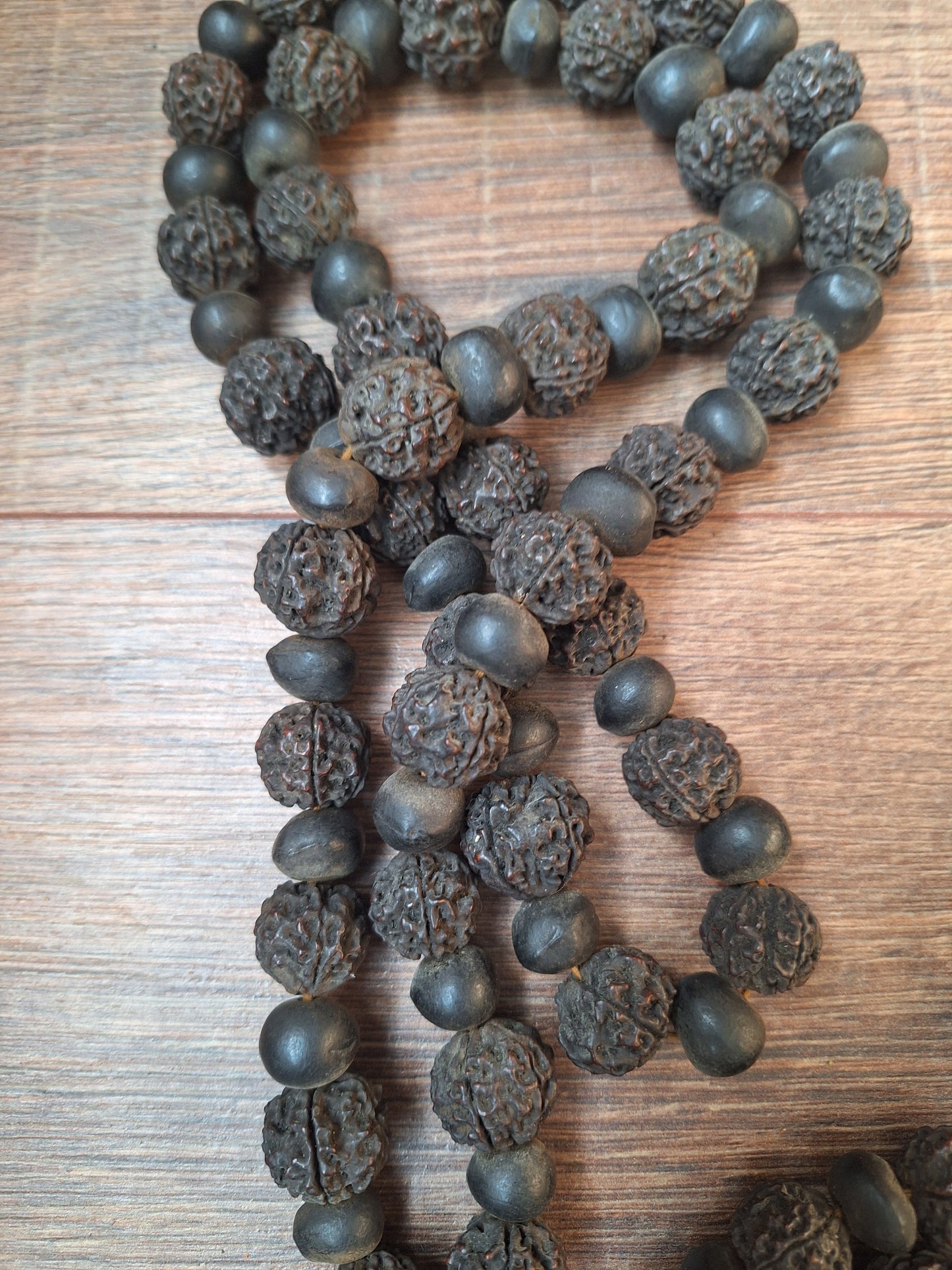 Vintage Nepalese rudraksha and rita mala