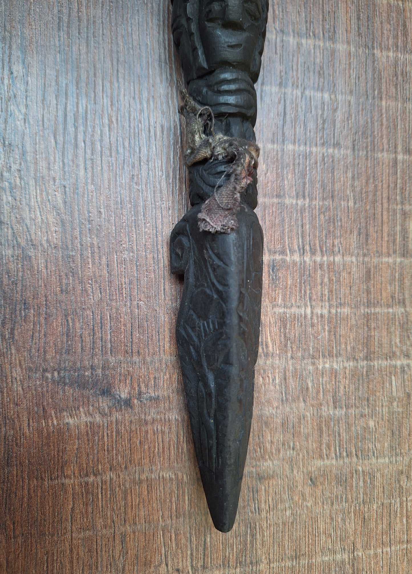 Antique wooden phurba #46