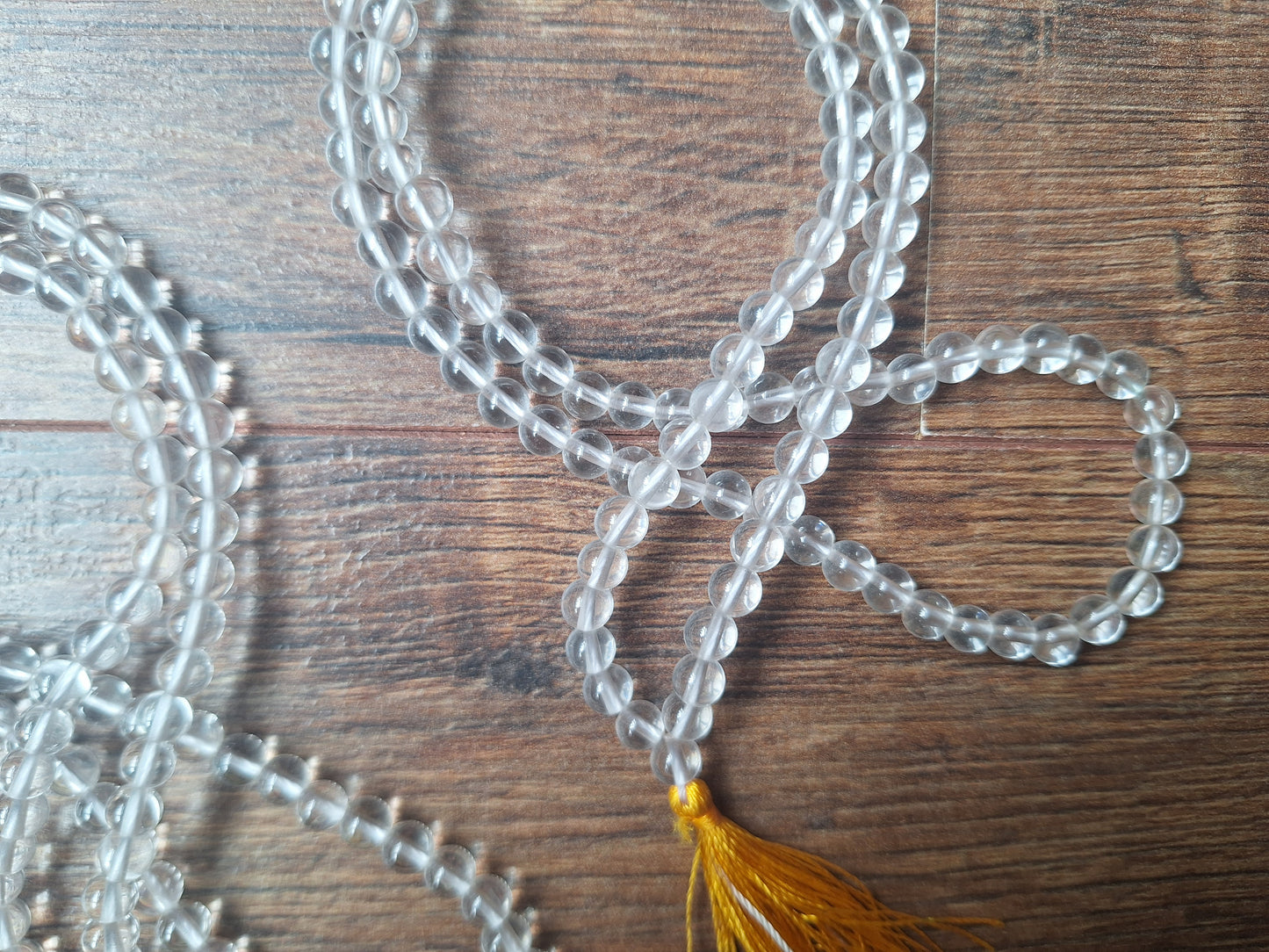 Quartz crystal mala
