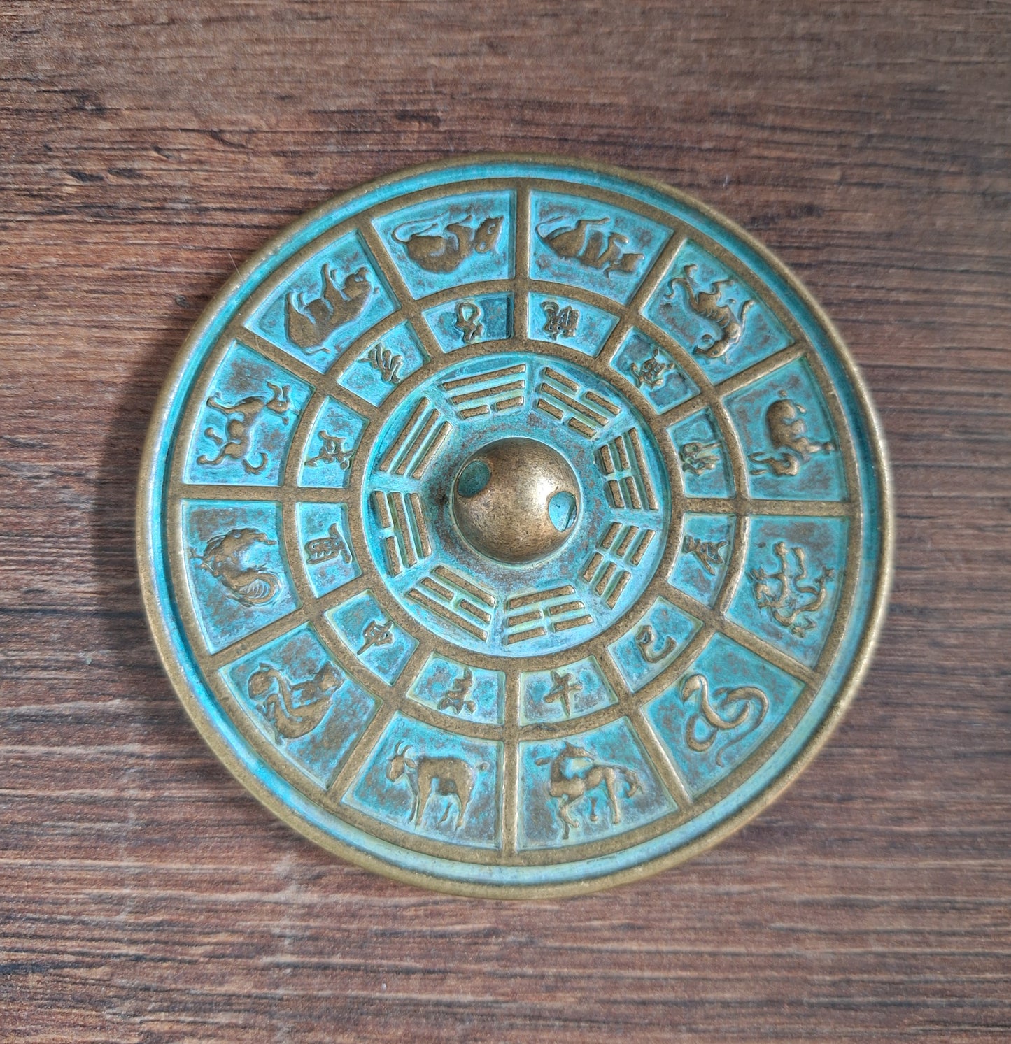 Chinese mirror Trigrams and Zodiac 100 millimeters