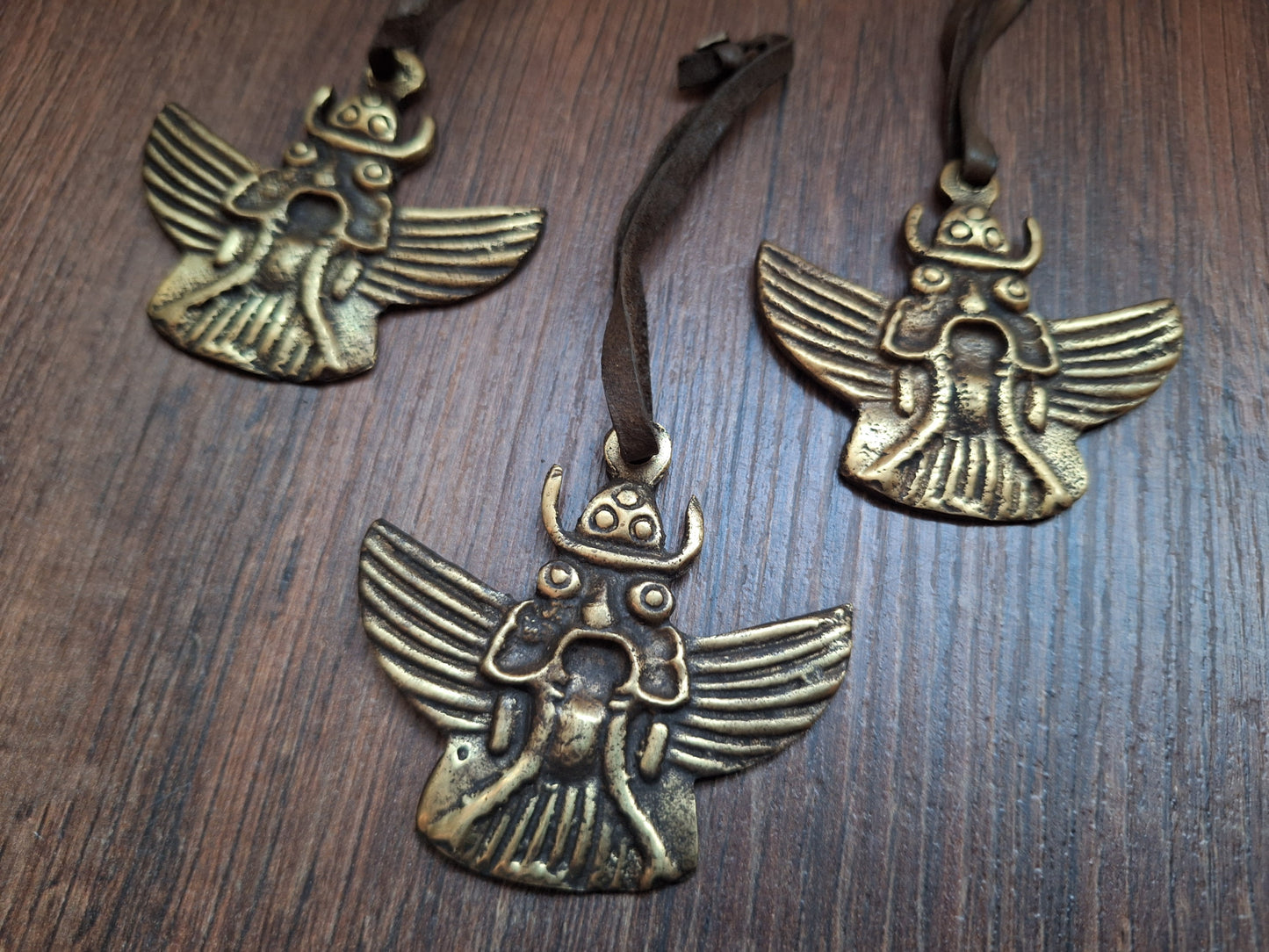 Vintage bronze thogchag pendant Garuda