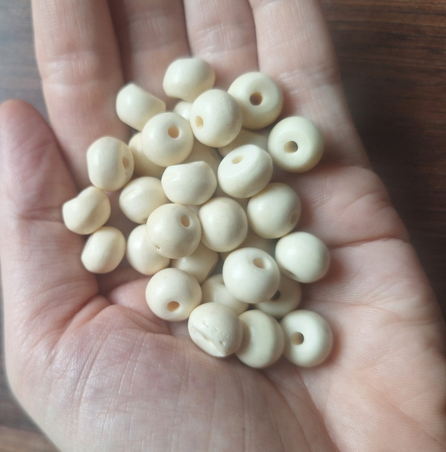 Vintage yak bone beads, set of 20