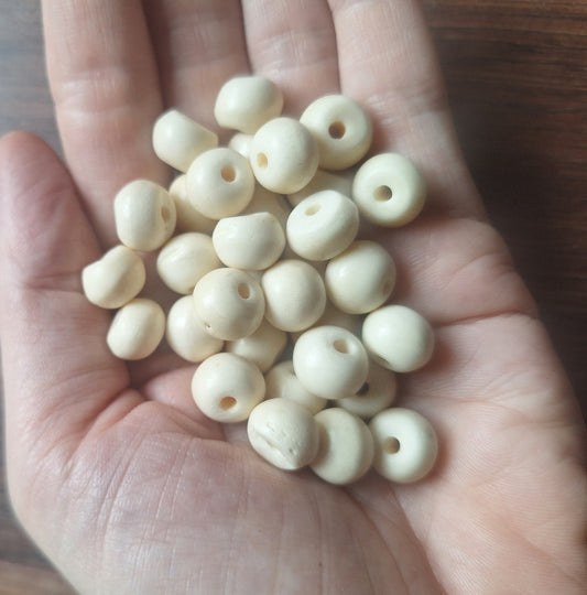 Vintage yak bone beads, set of 20