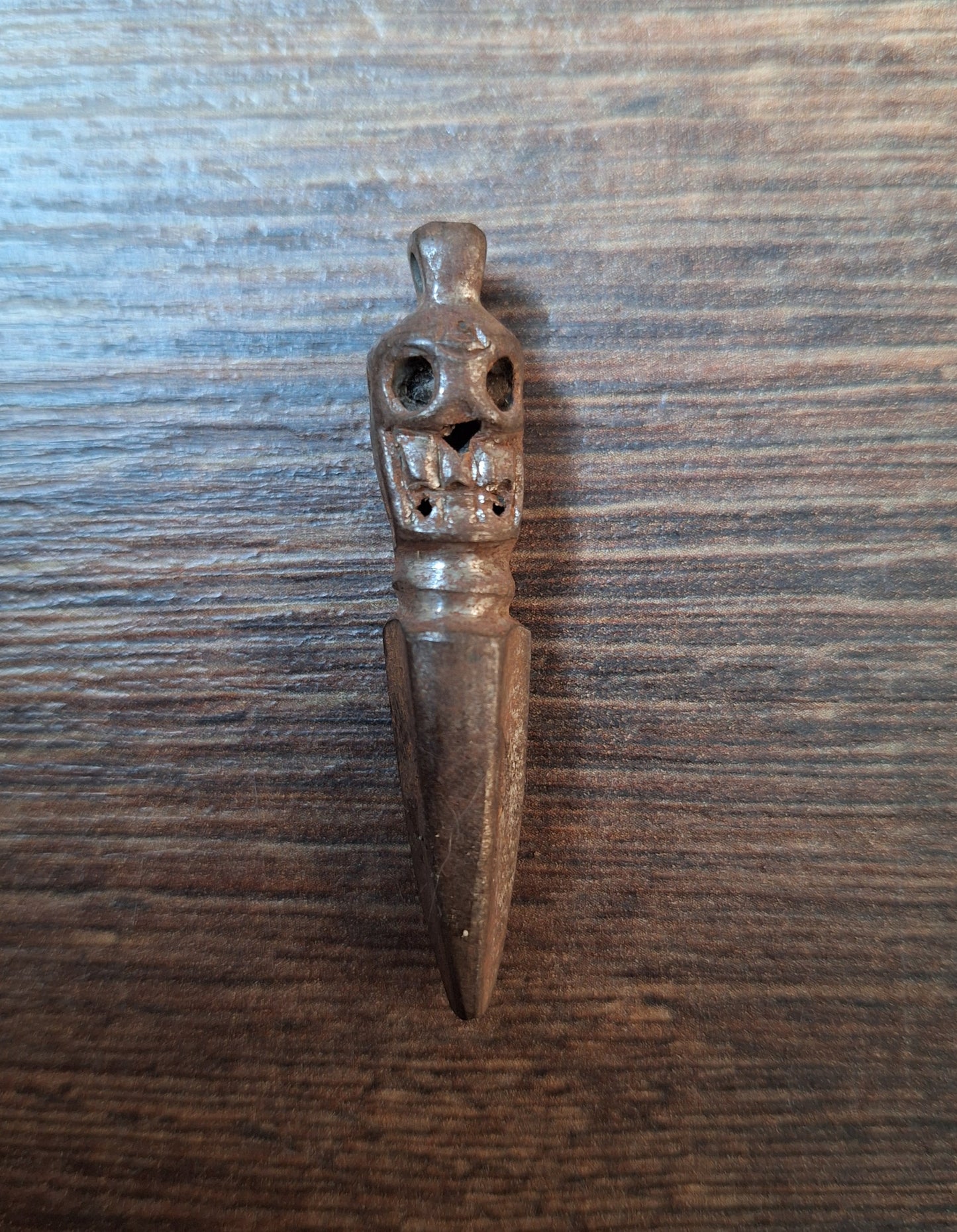 Old iron phurba pendant