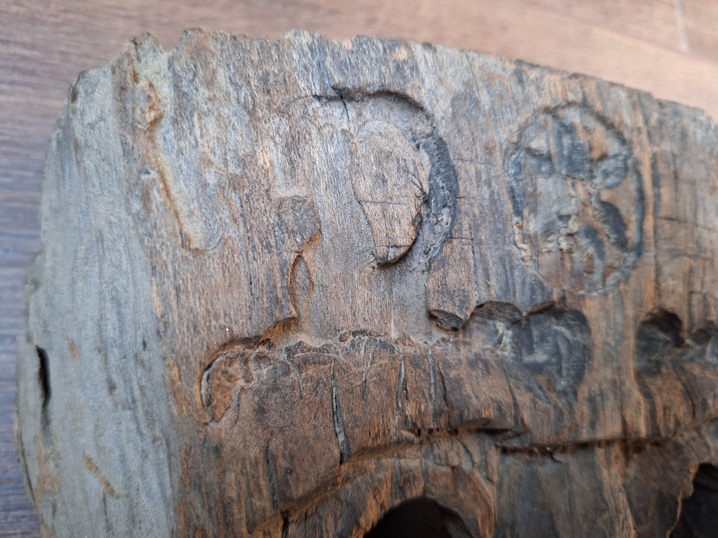 Antique Nepalese wooden mask