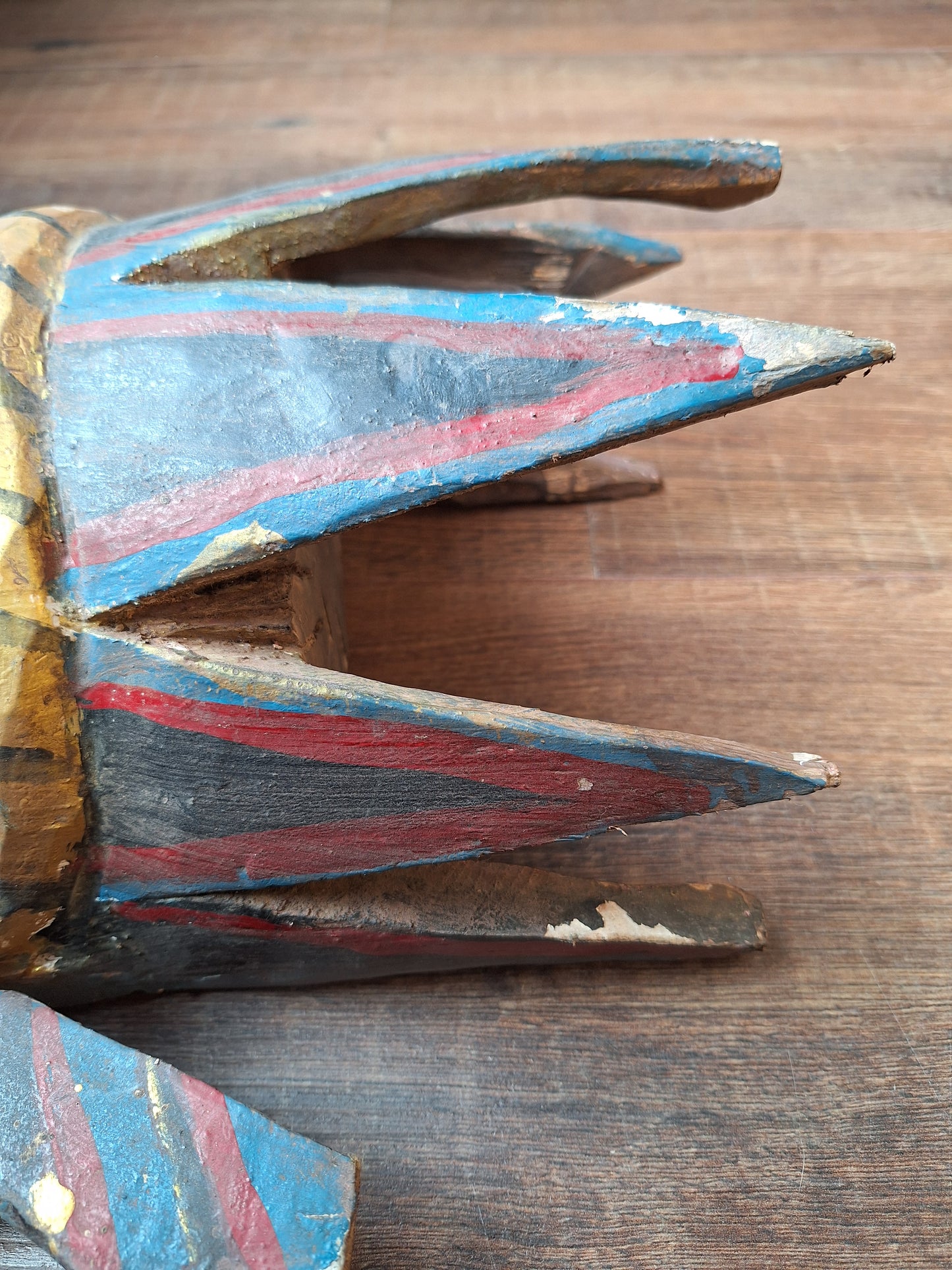 Vintage wooden Kali mask