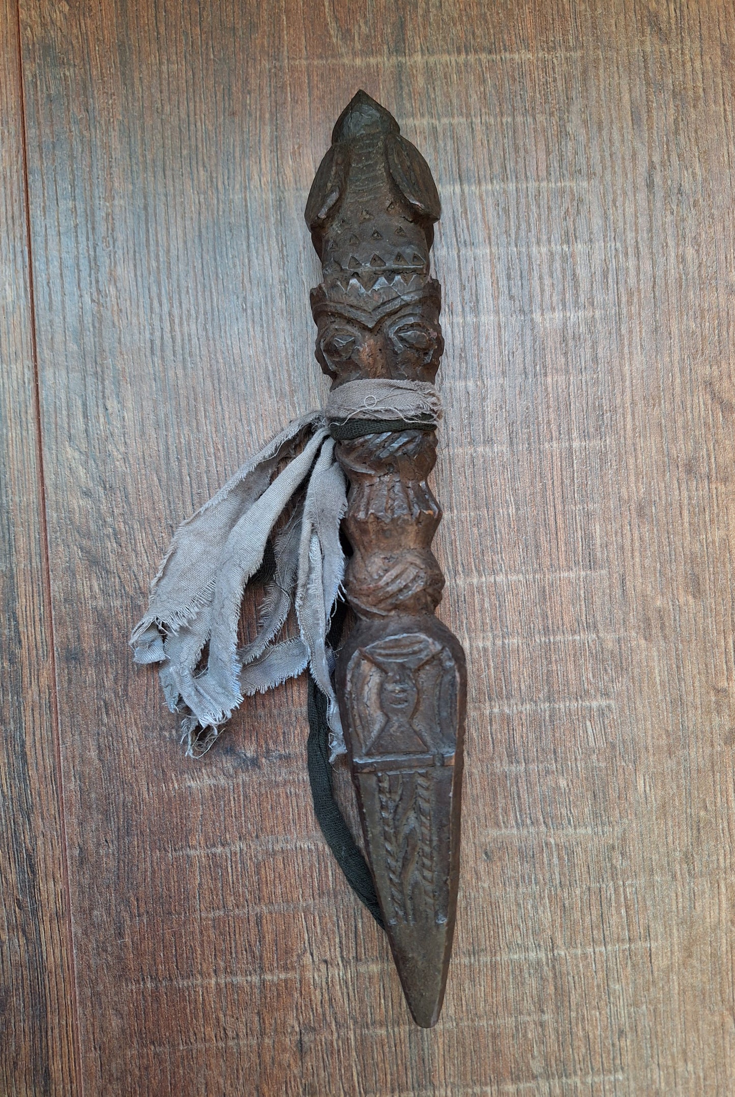 Antique wooden phurba #43