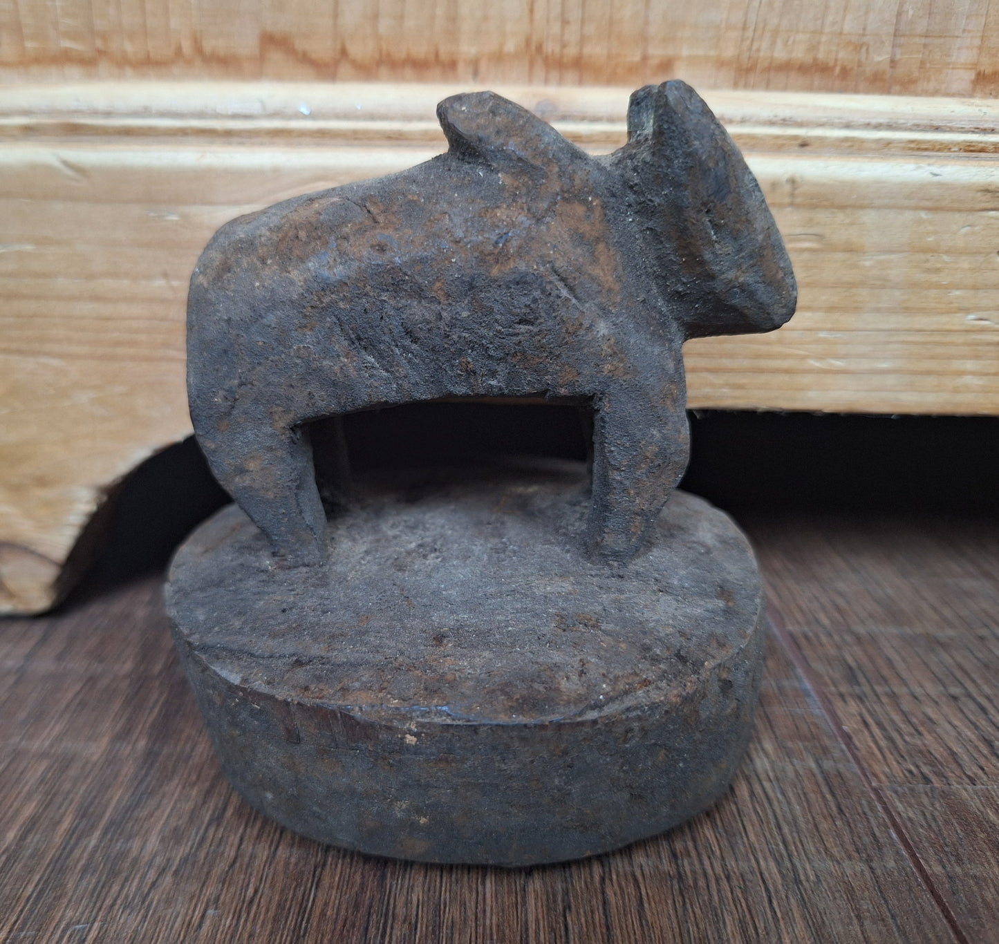 Antique Nepalese butter jar lid