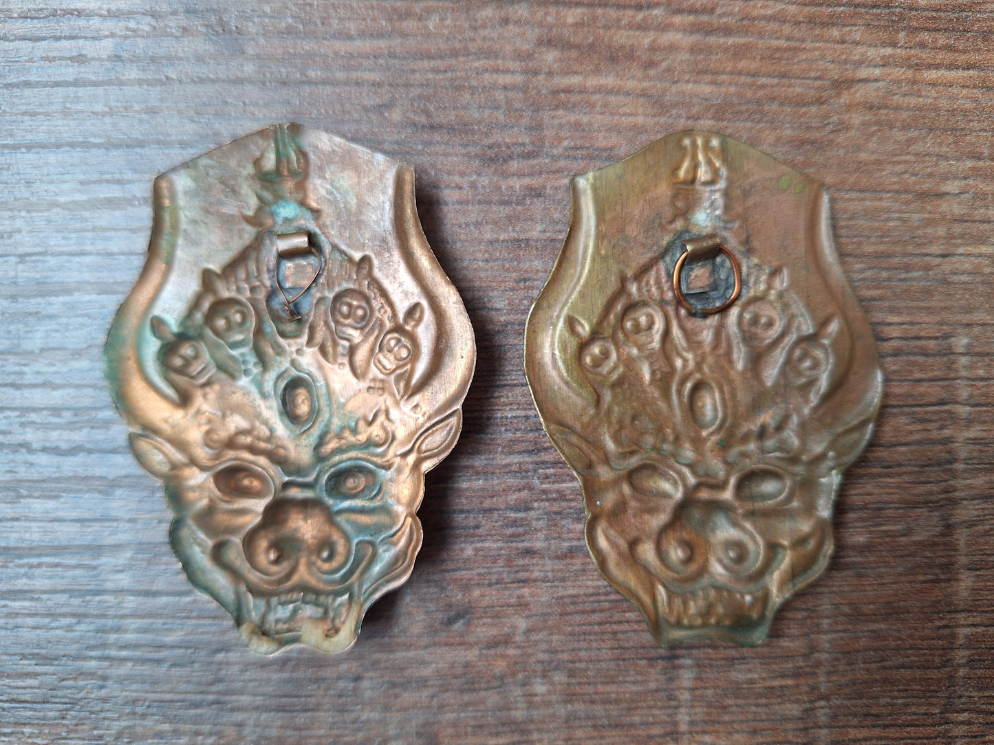 Copper Erlik Khan pendant