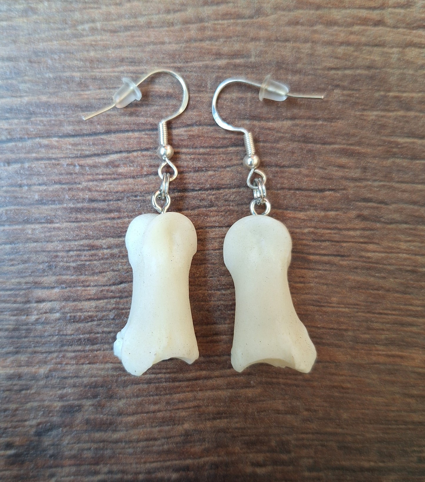 Roe deer foot bones amulet earrings