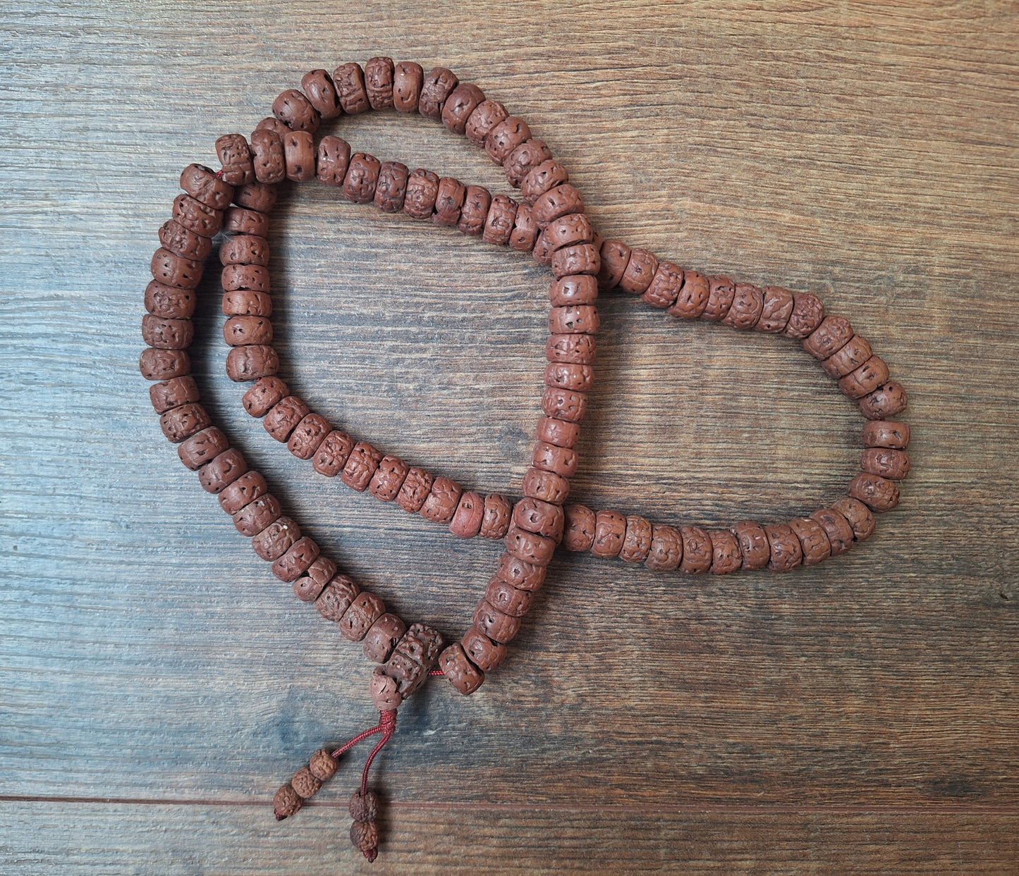 Vintage Nepalese rudraksha mala #24