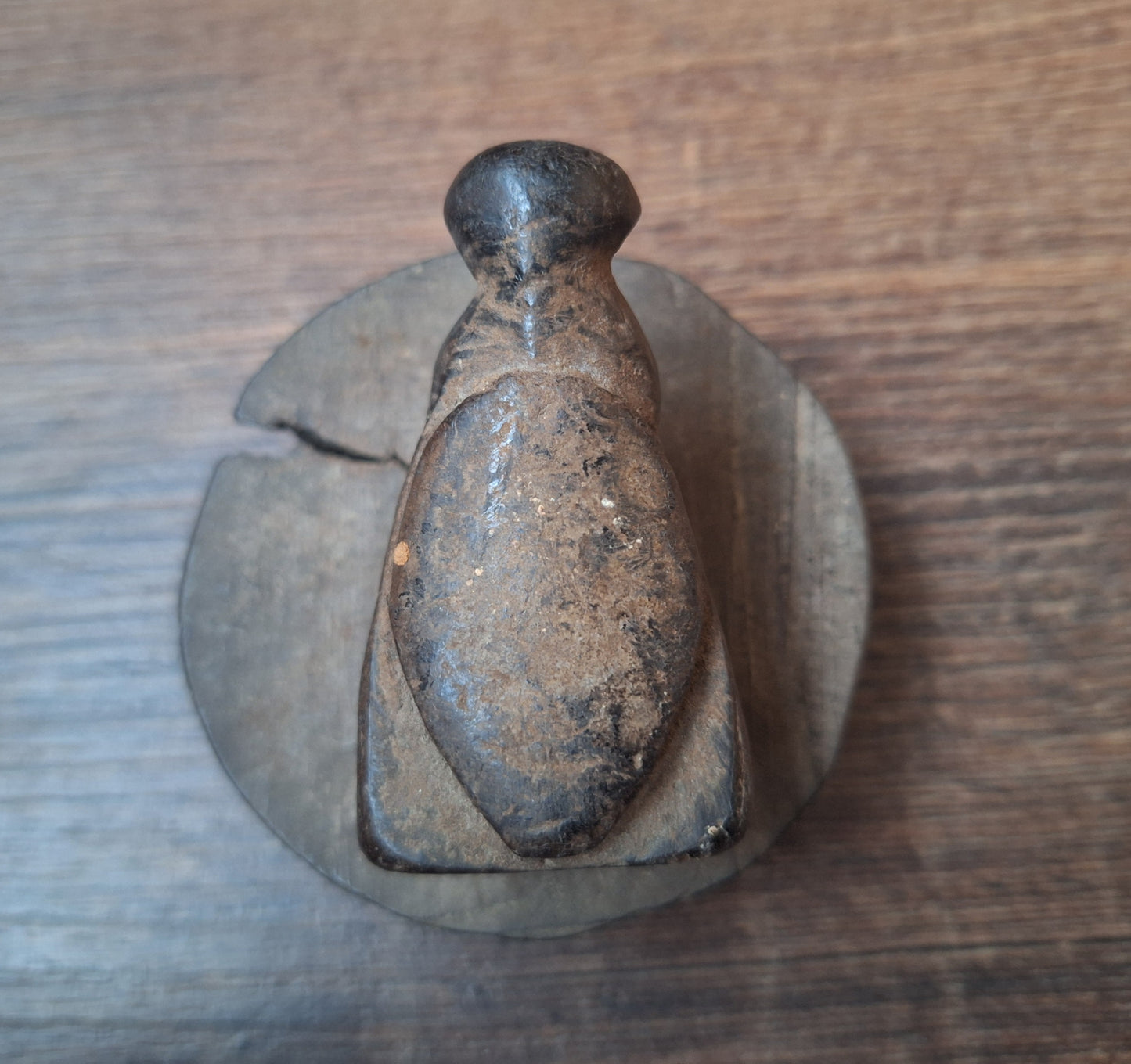 Antique Nepalese butter jar lid