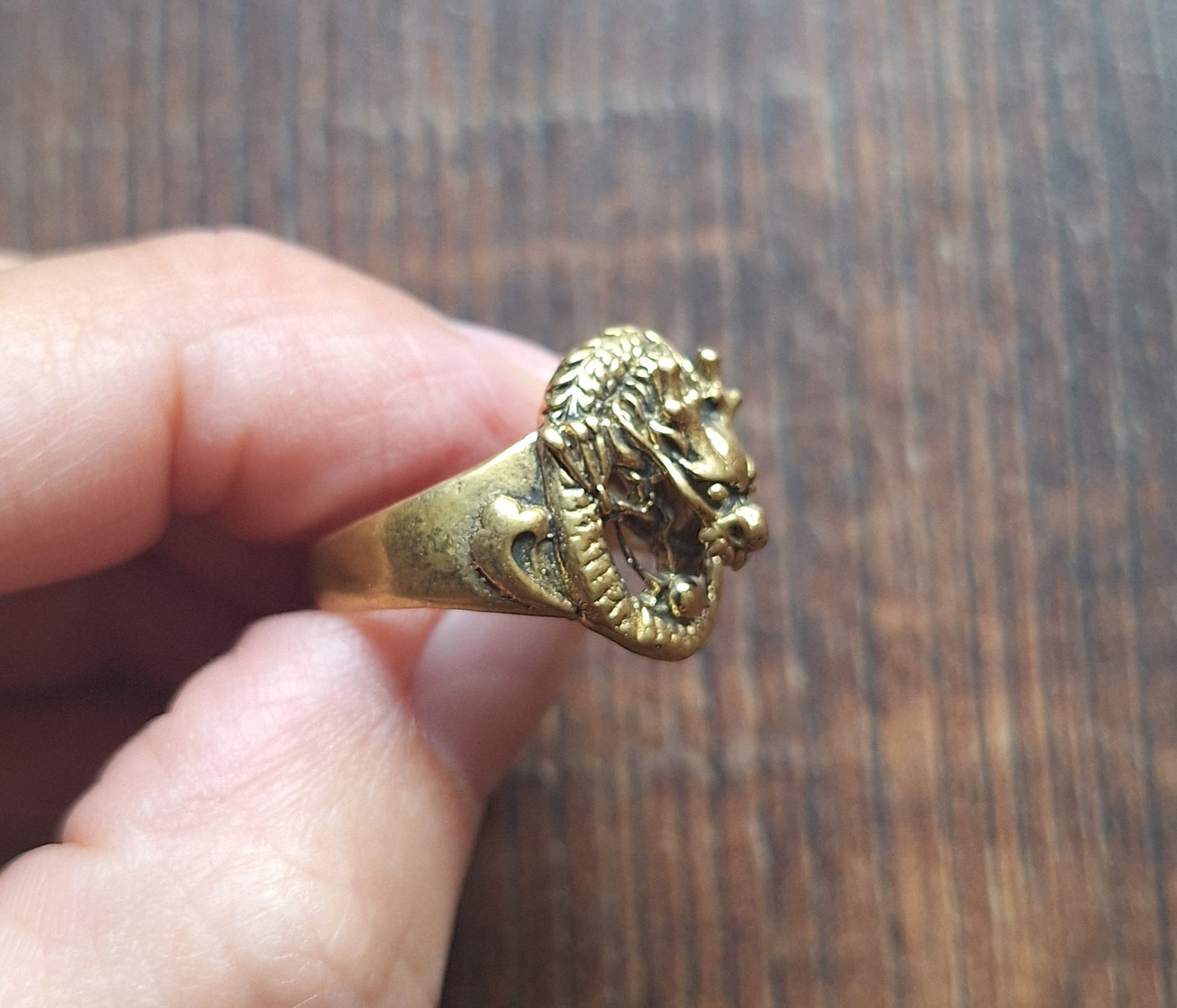 Brass ring Dragon
