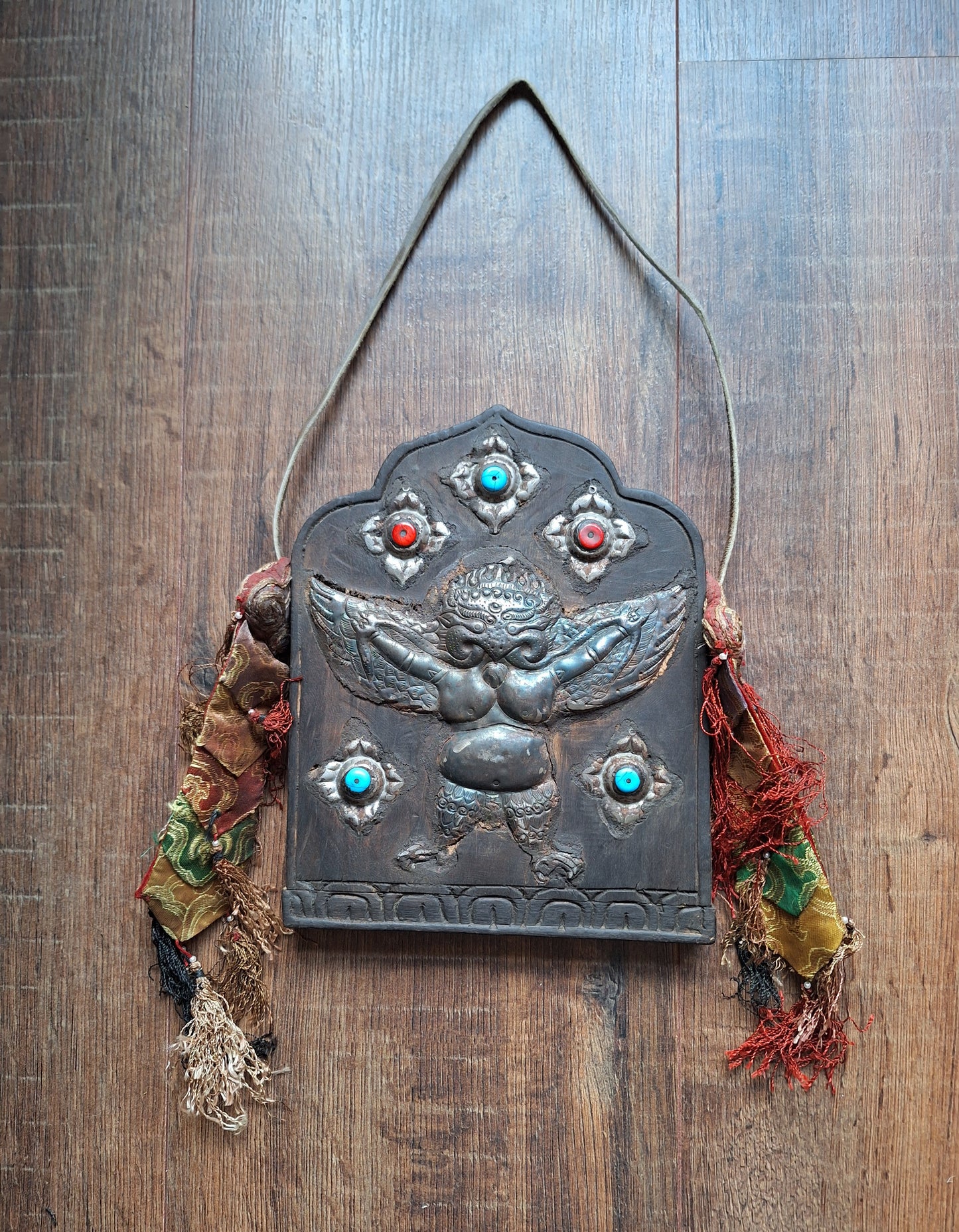Vintage wooden wallhanger Garuda