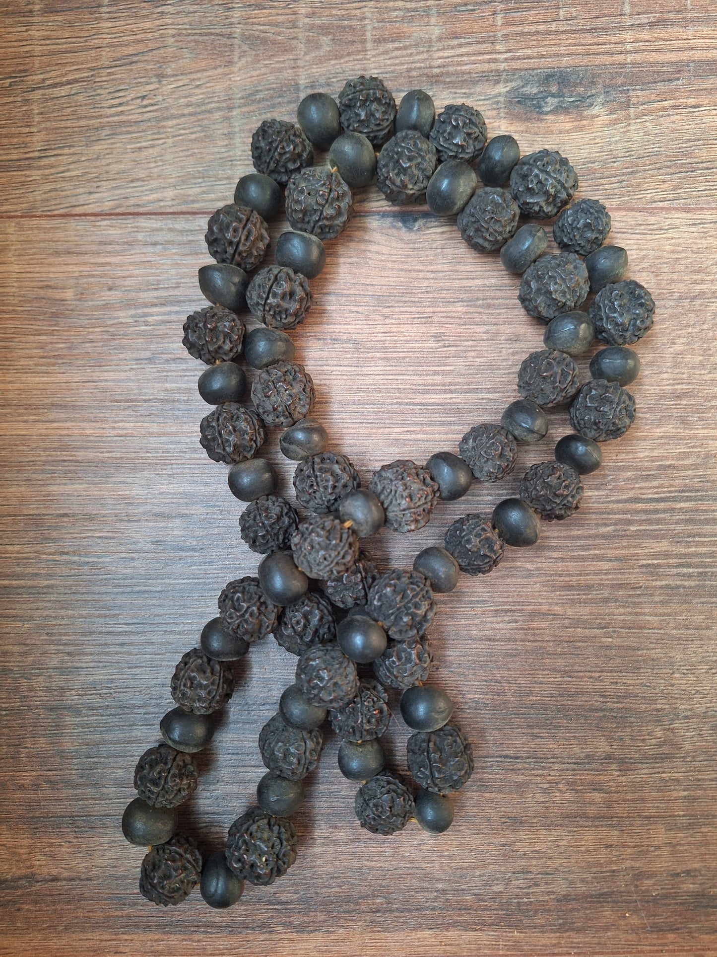Vintage Nepalese rudraksha and rita mala