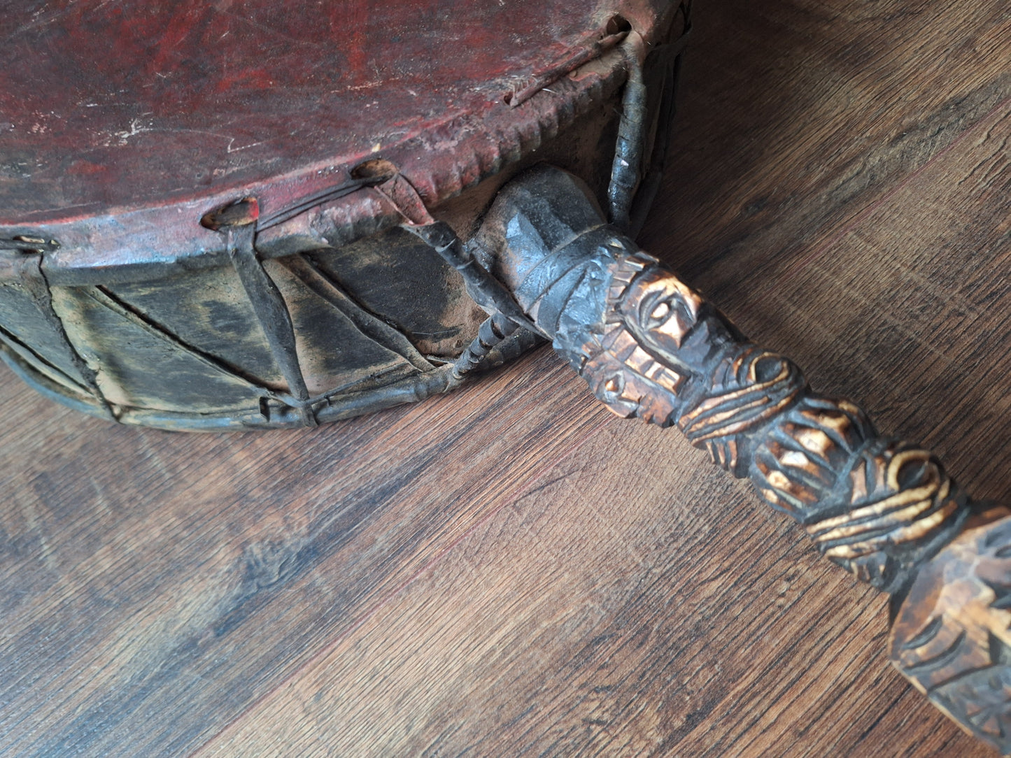 Old Nepalese dhyangro drum #13