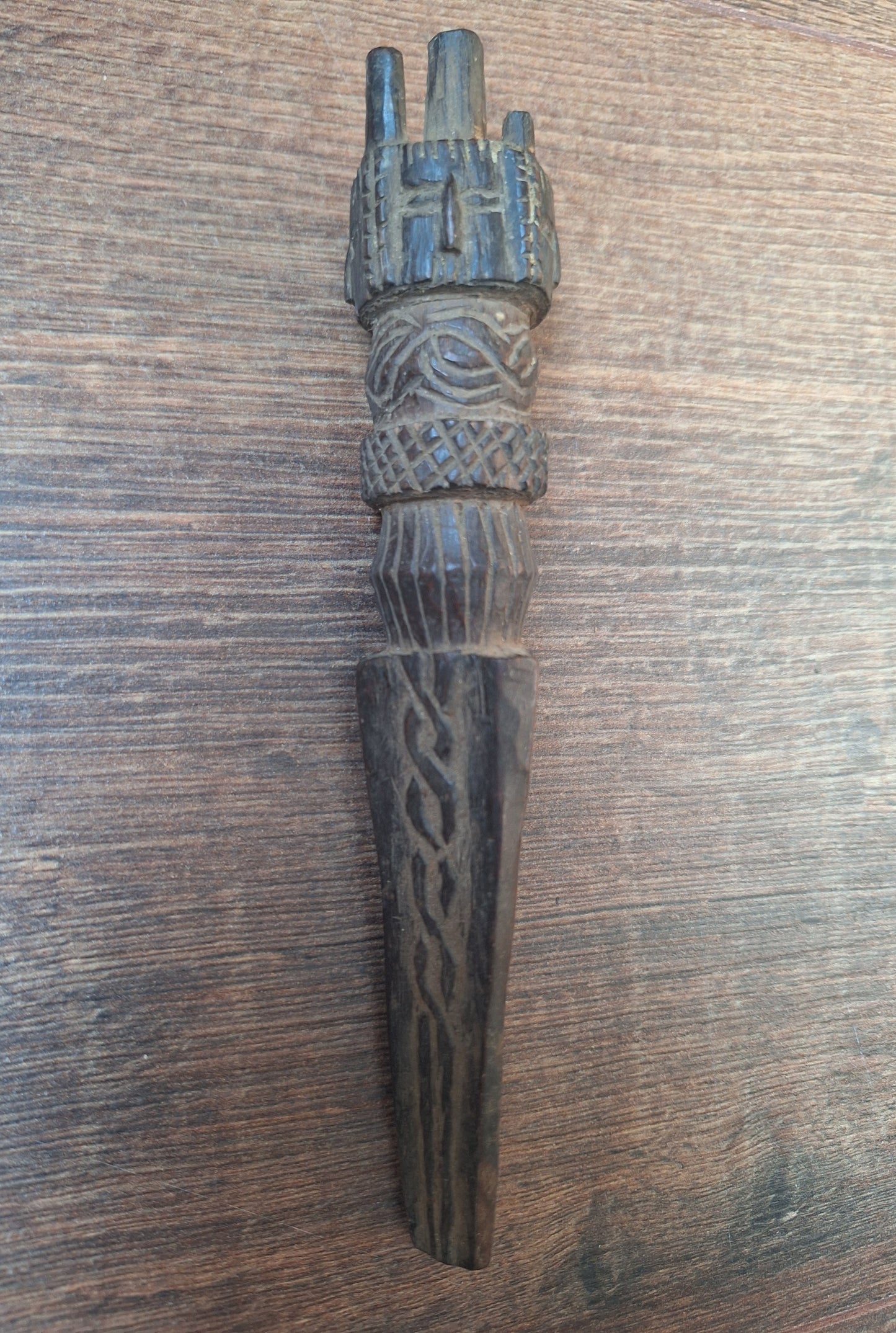 Antique wooden phurba #58