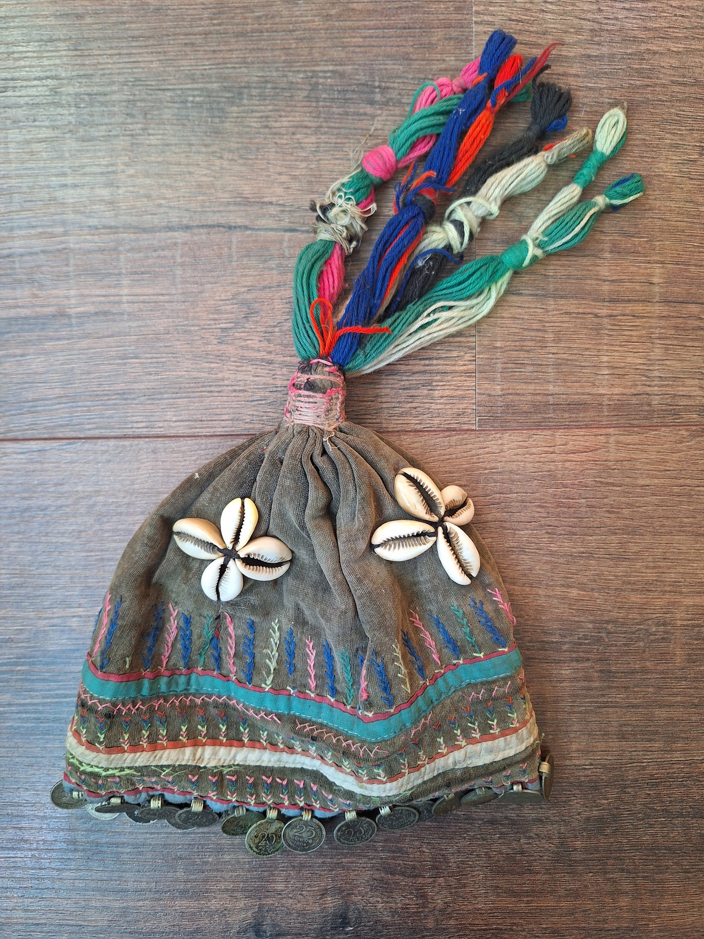 Vintage Nepalese Magar tribal children's hat