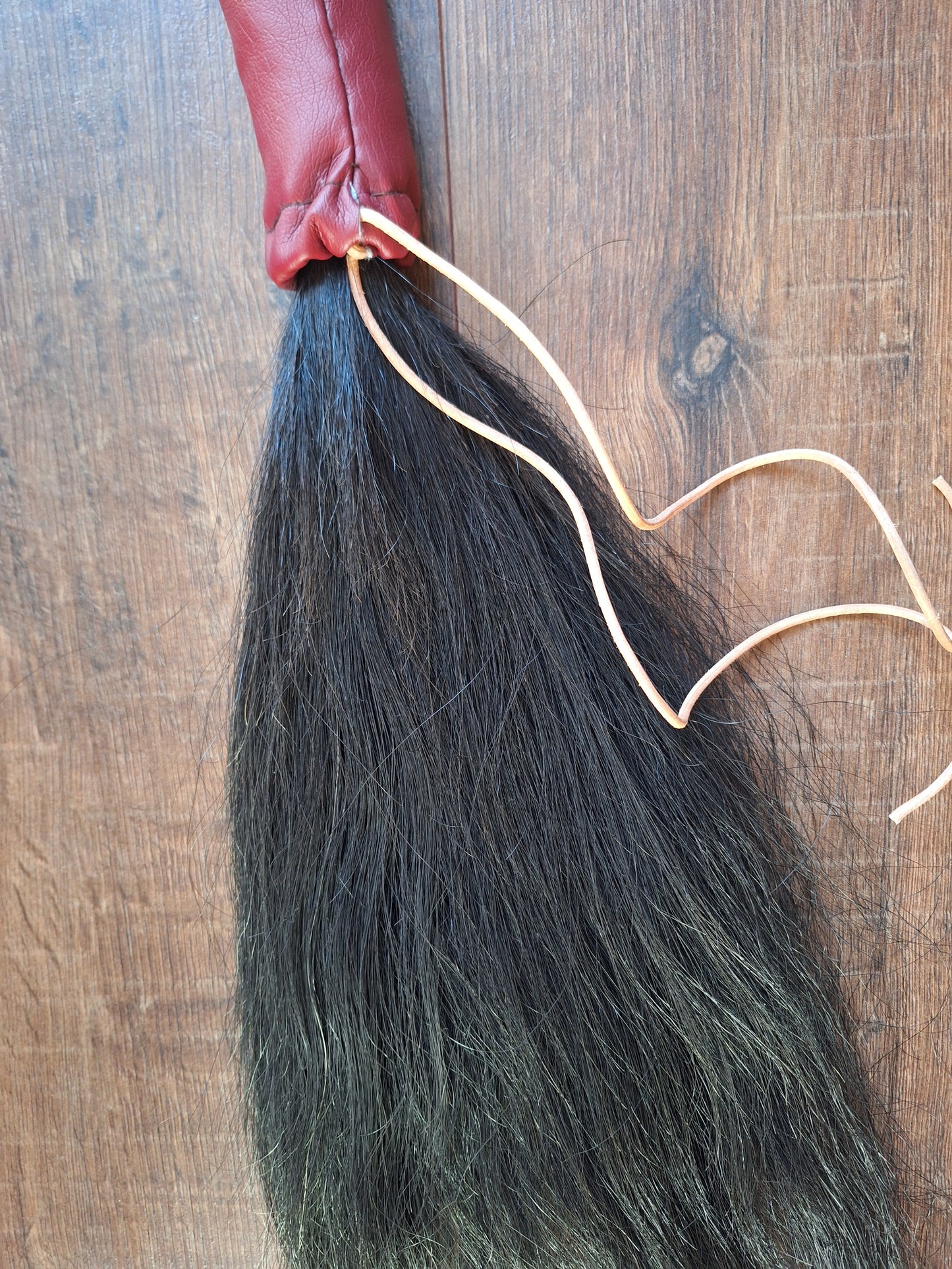 Horse tail shamanic whip