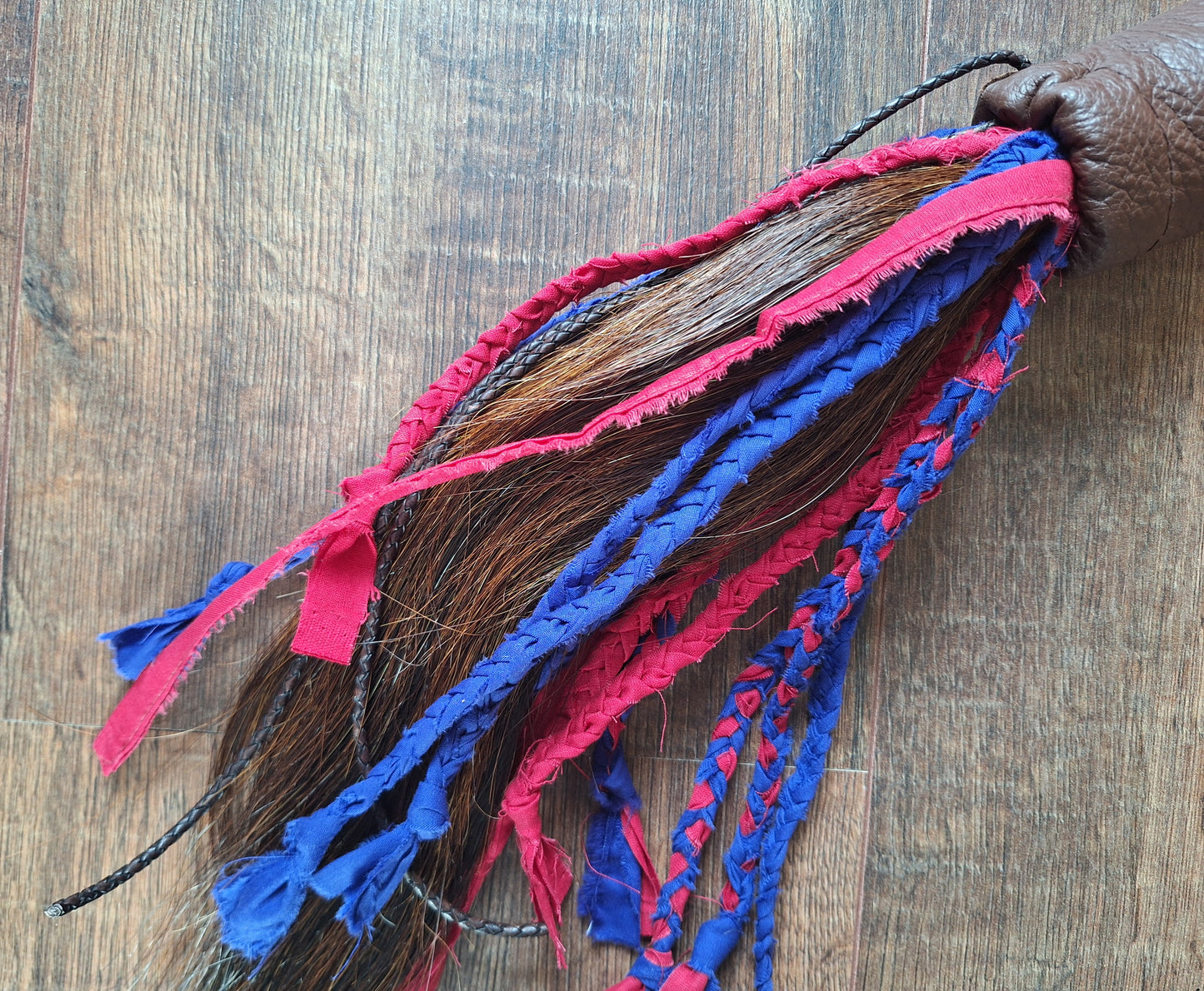Horse tail shamanic whip