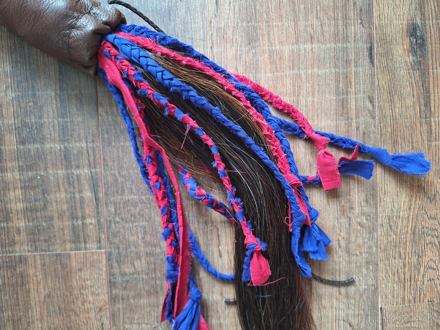 Horse tail shamanic whip