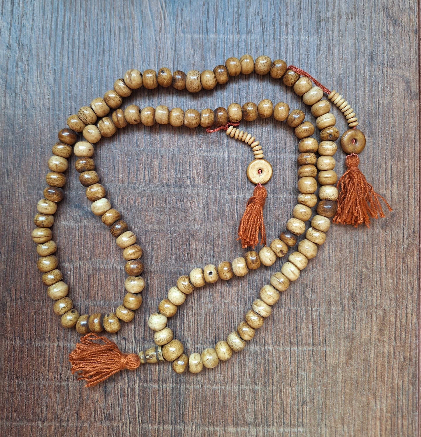 Vintage Tibetan yak bone mala #2