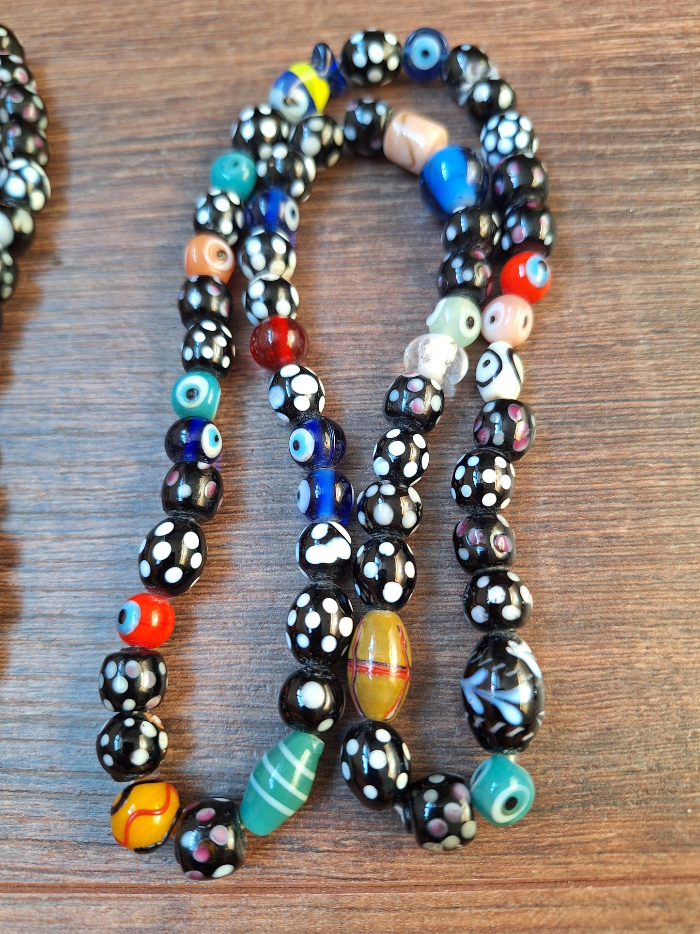 Nepalese glass beads mix strand