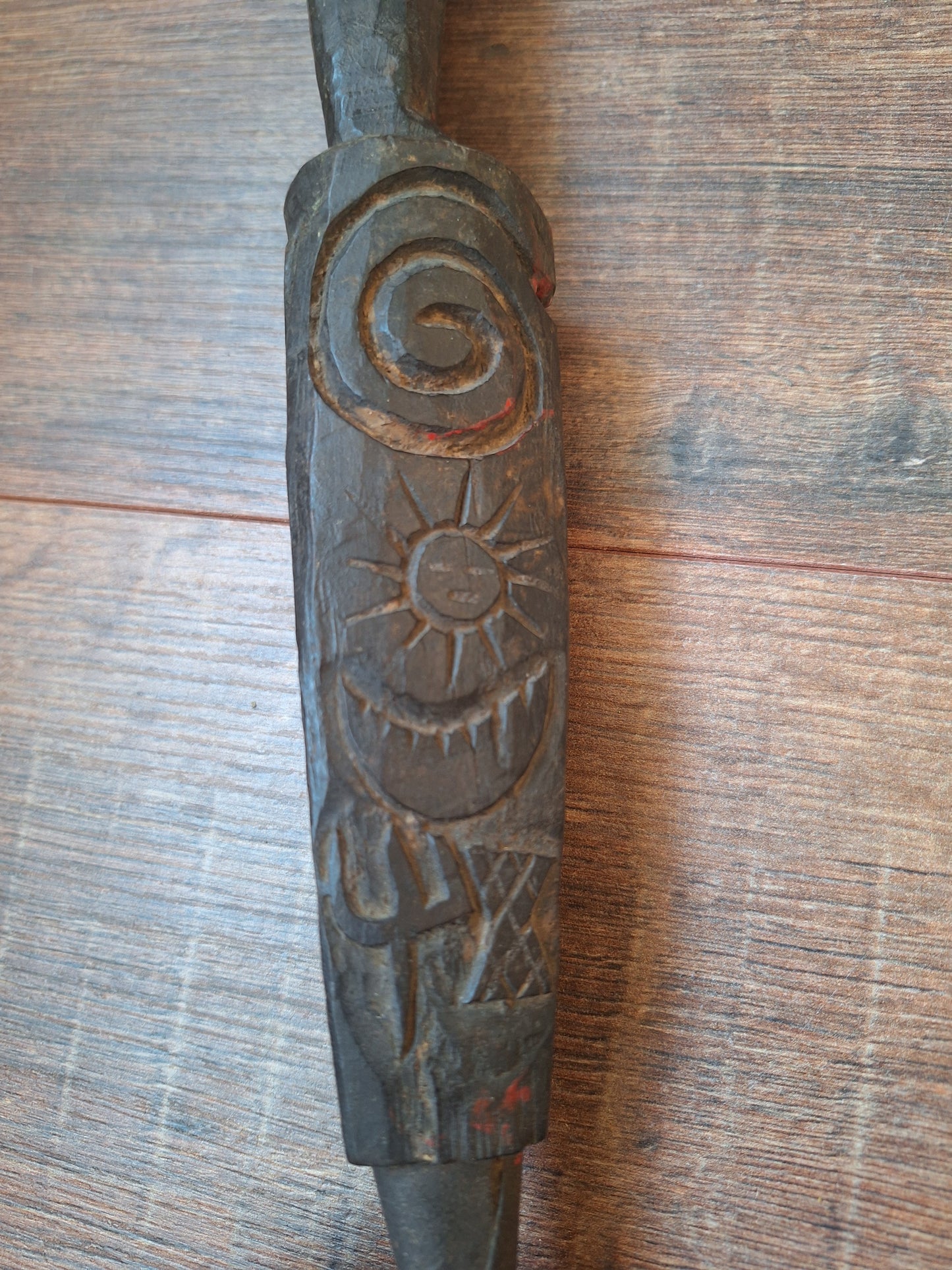 Antique wooden phurba #50