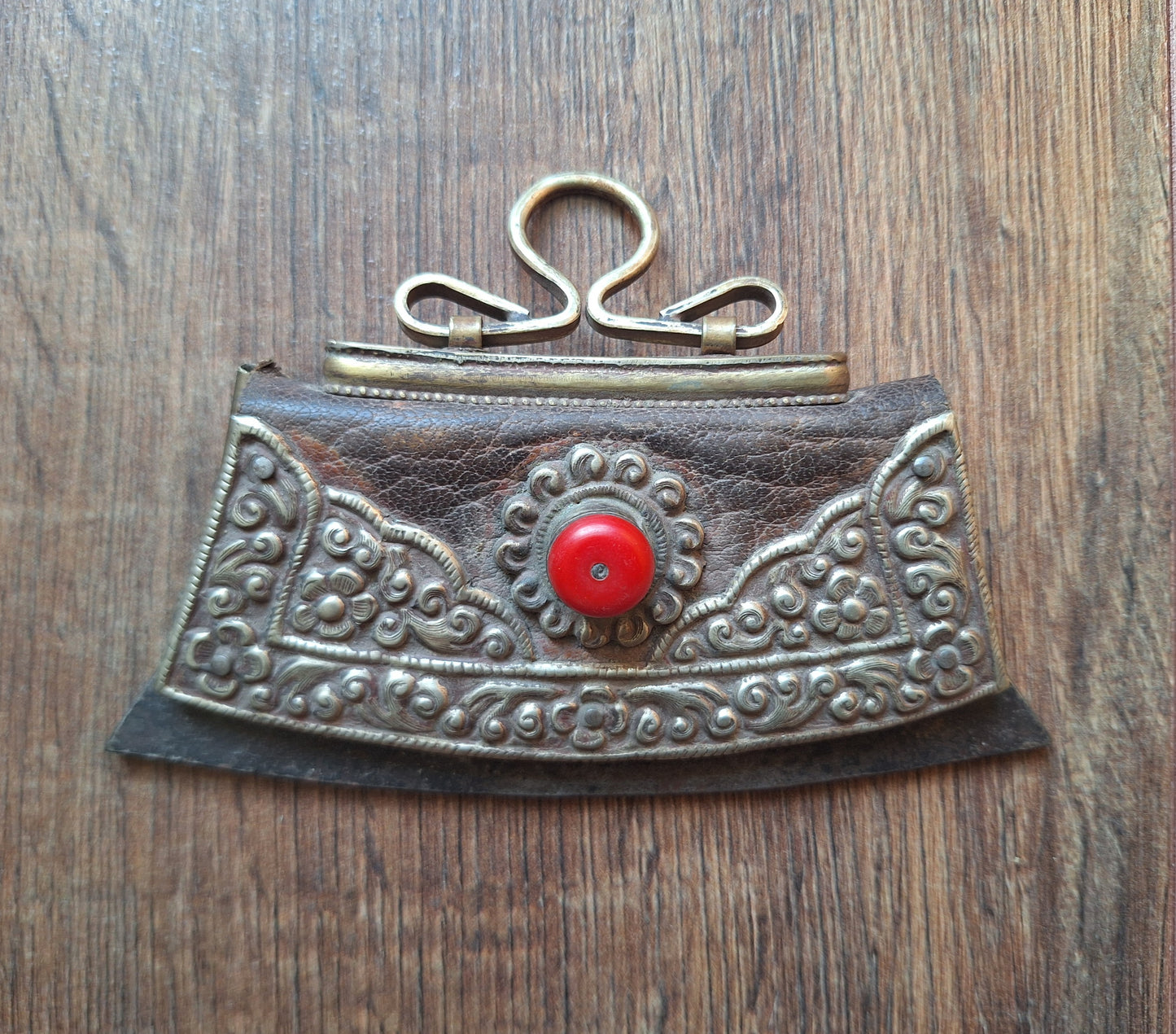 Vintage Tibetan tinder purse