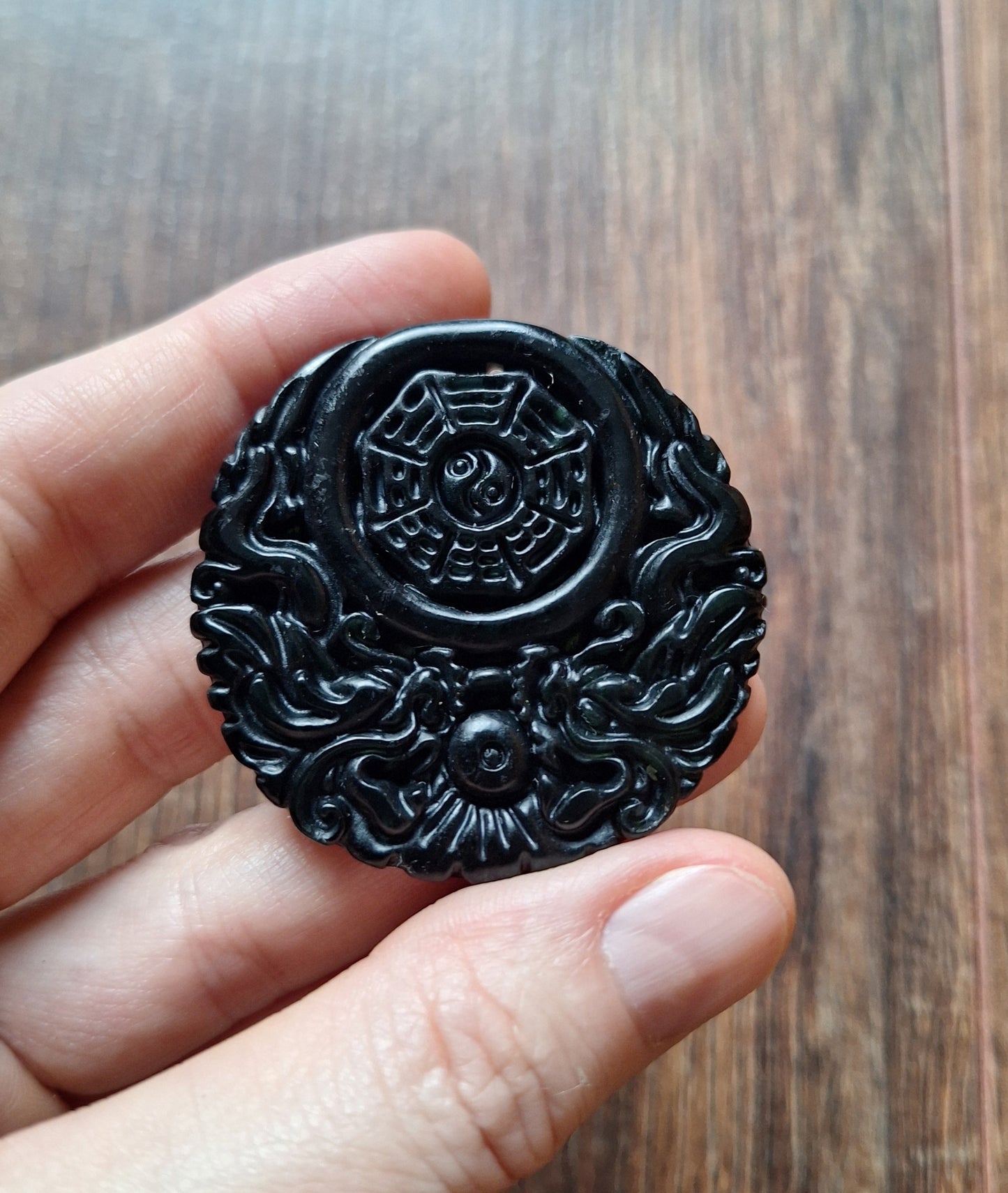 Jade pendant Bagua
