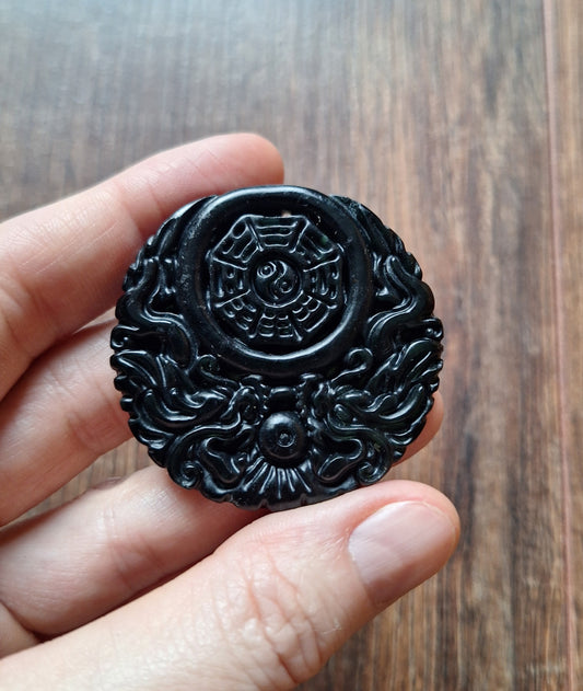 Jade pendant Bagua