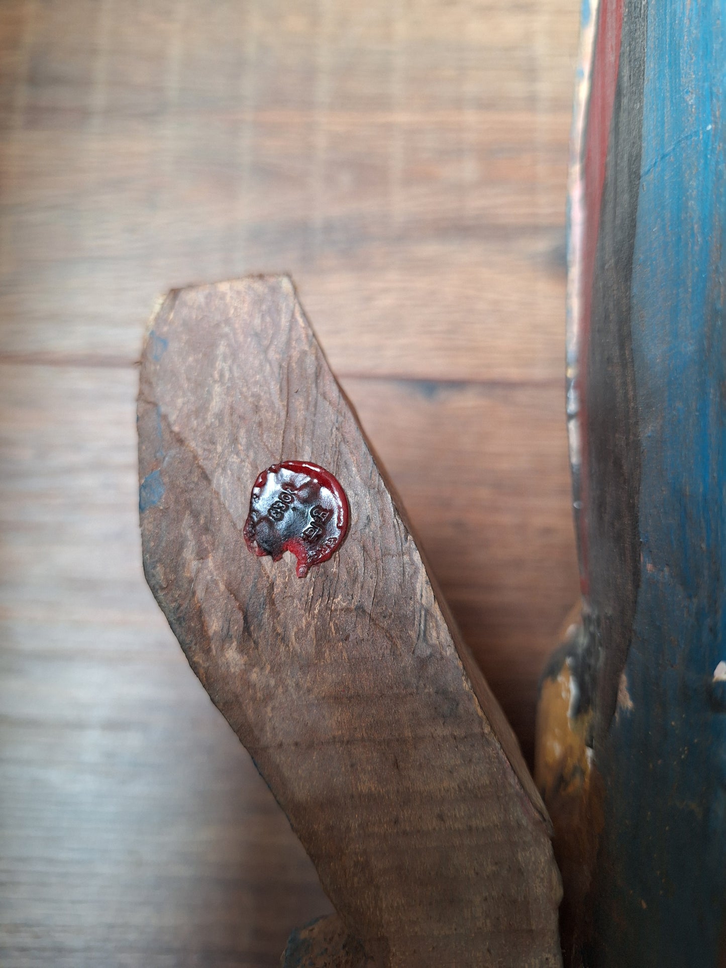 Vintage wooden Kali mask