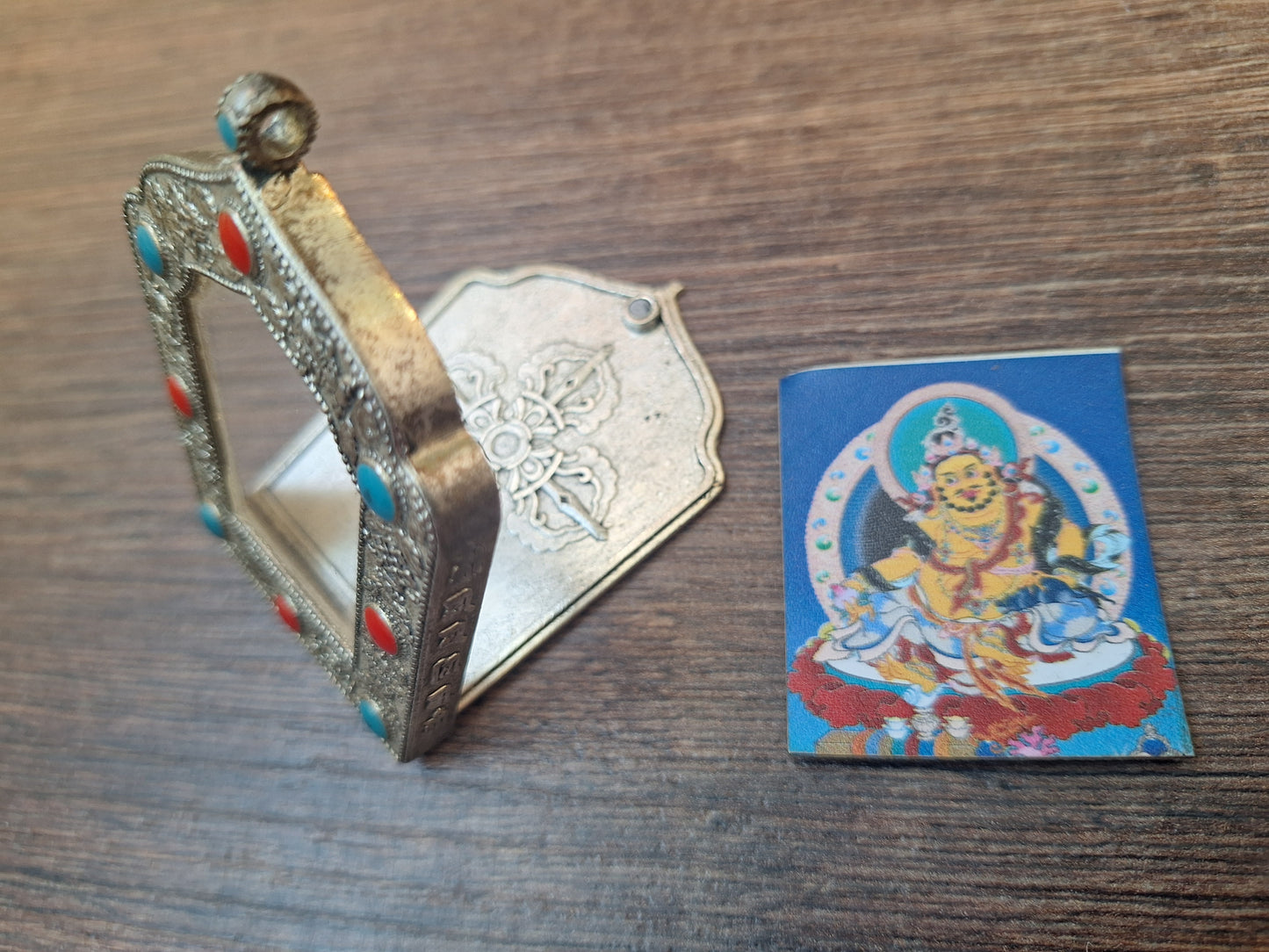 Alpaca metal Gau pendant Kubera