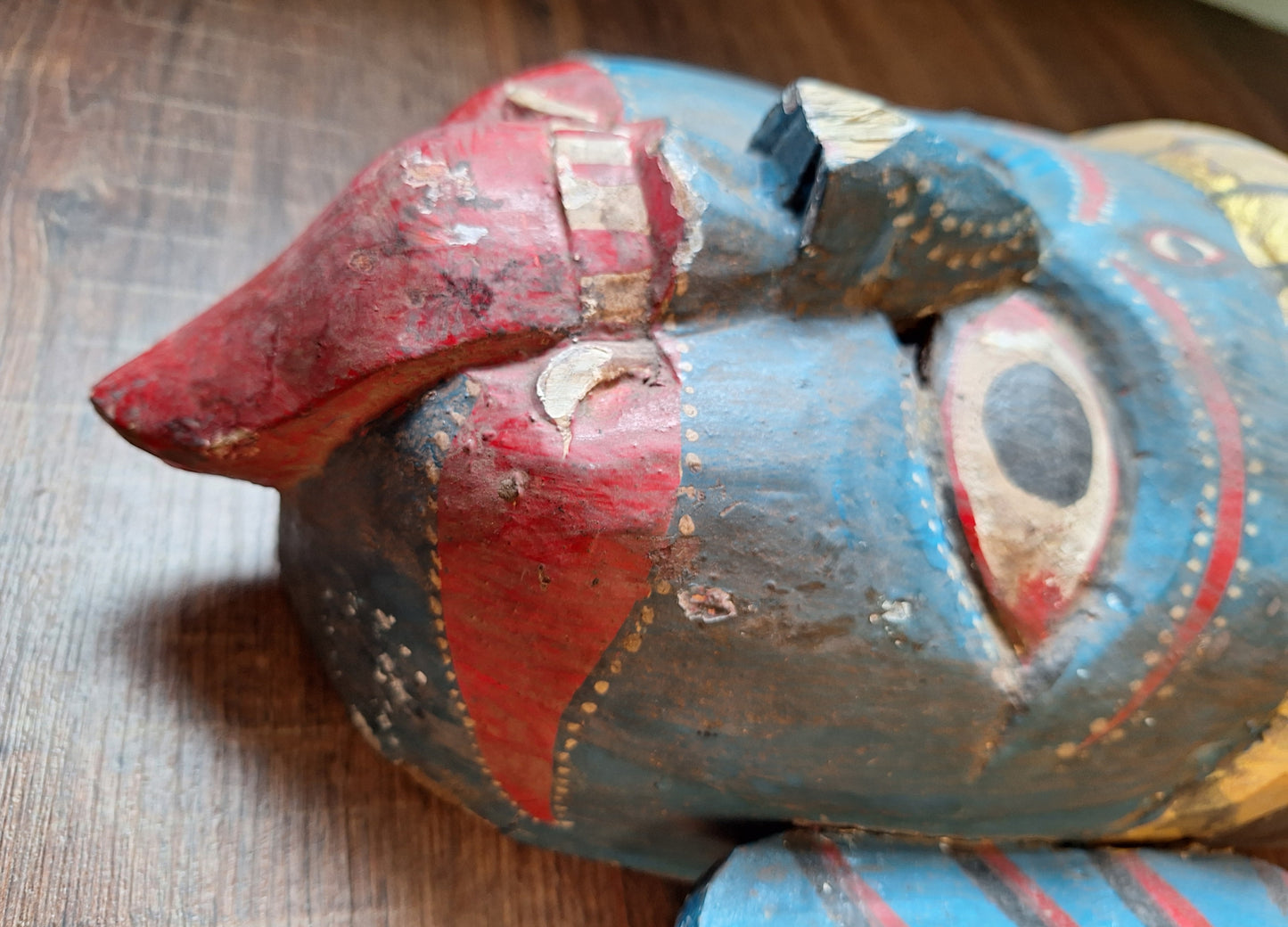 Vintage wooden Kali mask