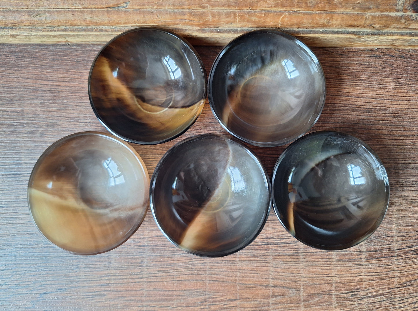 Cow horn offering bowl