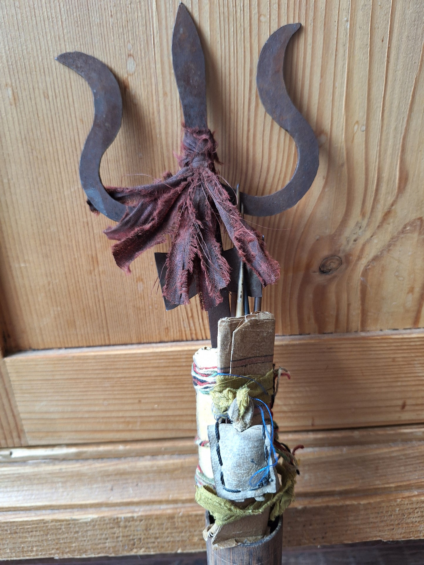 Old Nepalese shamanic trident set #4