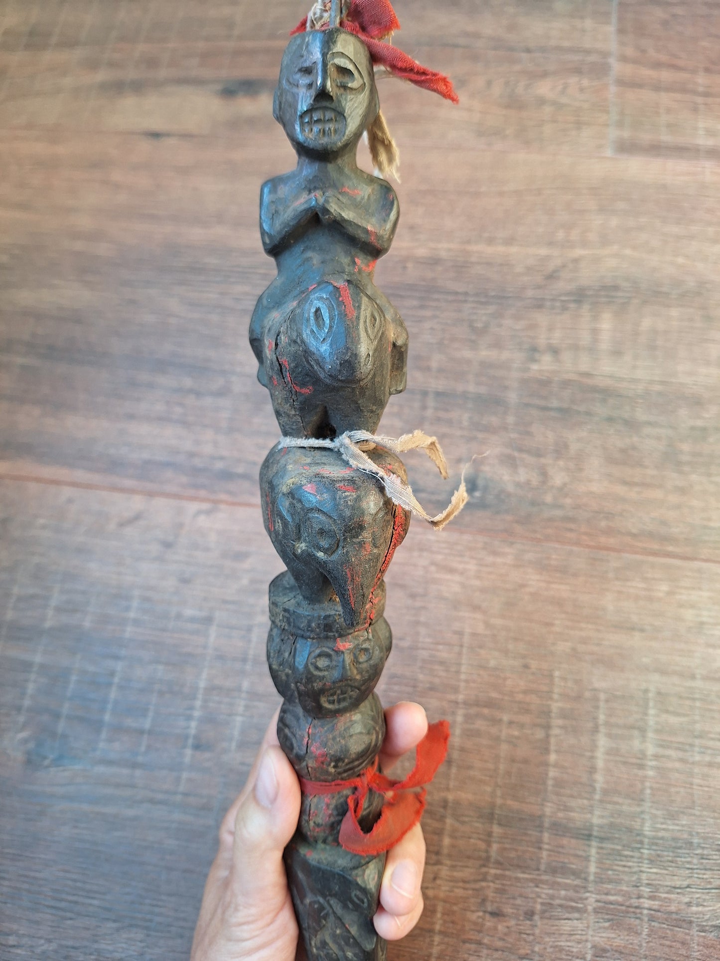 Antique wooden phurba #56