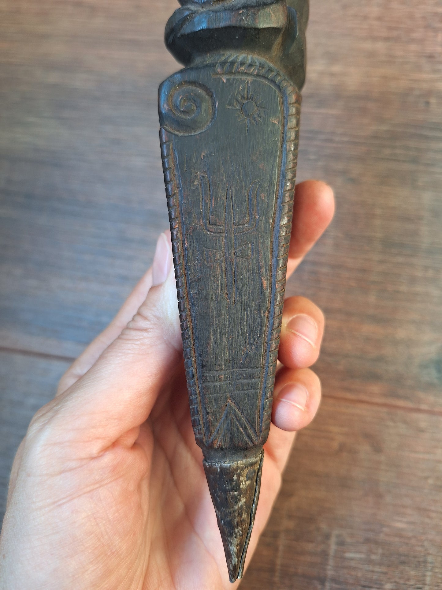 Old wooden phurba #53