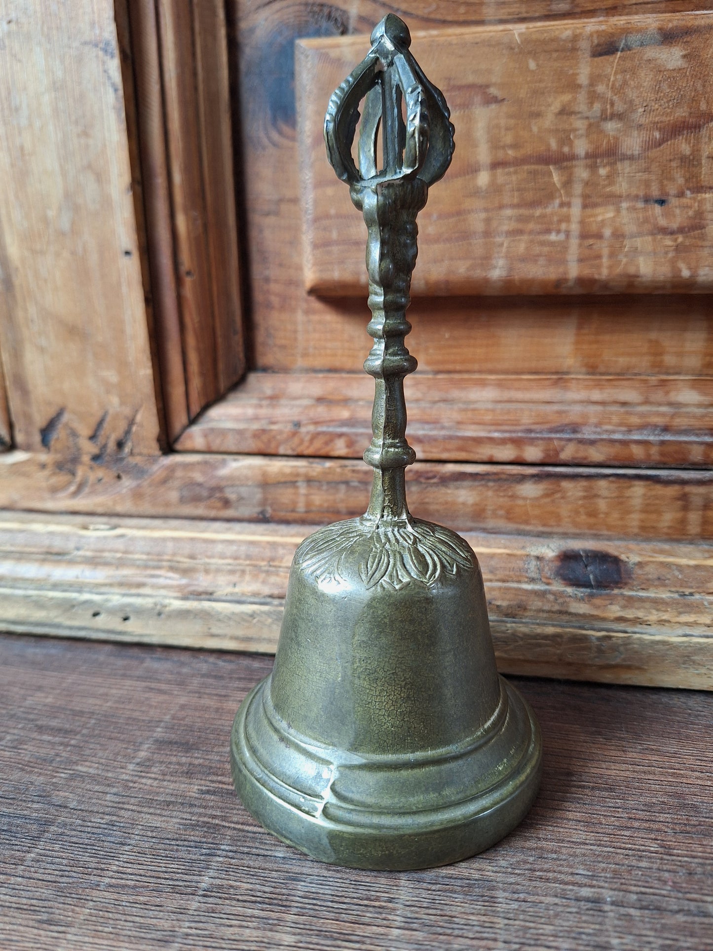 Vintage altar bell Tibetan Buddhist style #11, B-quality