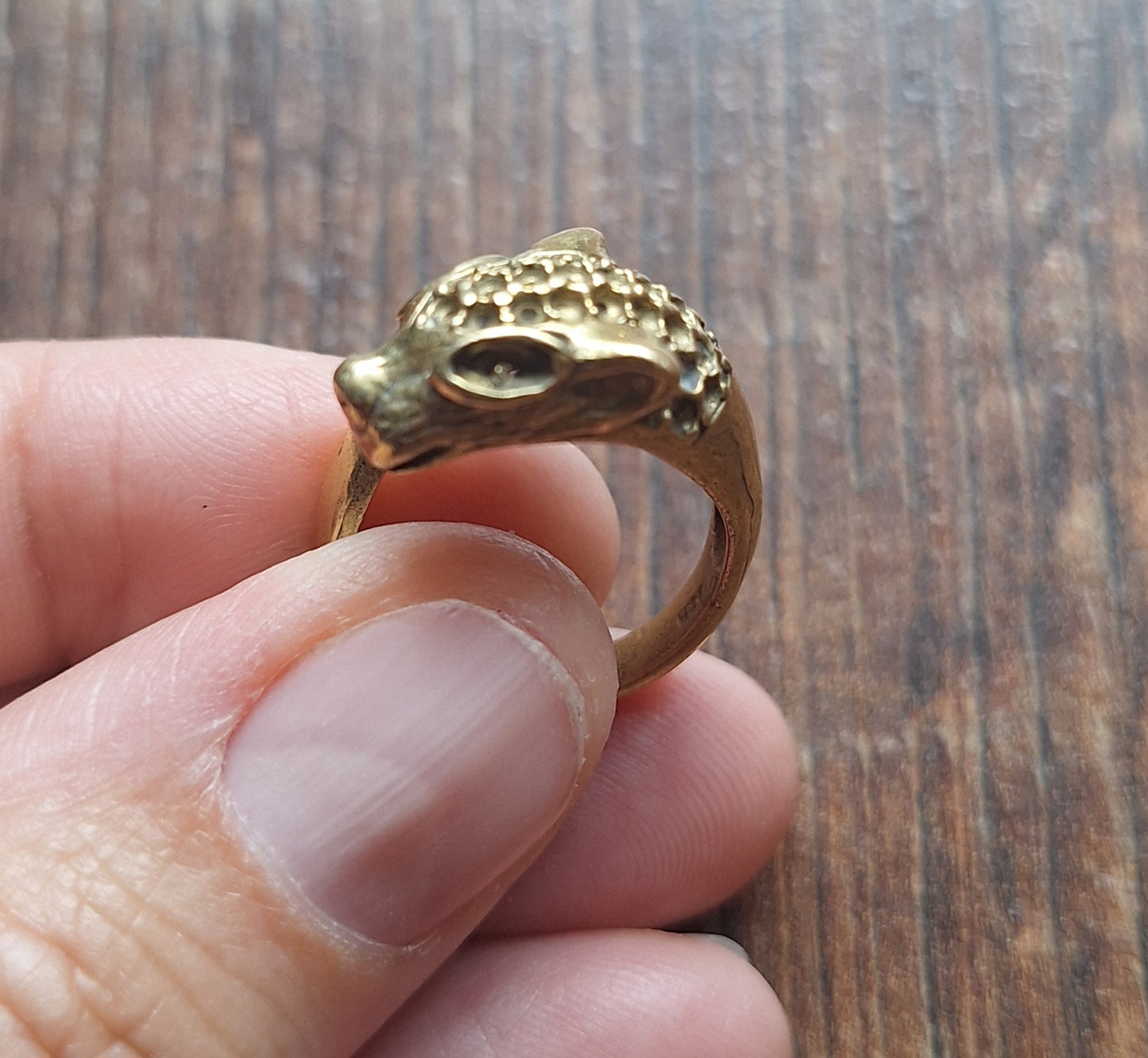 Brass ring Leopard