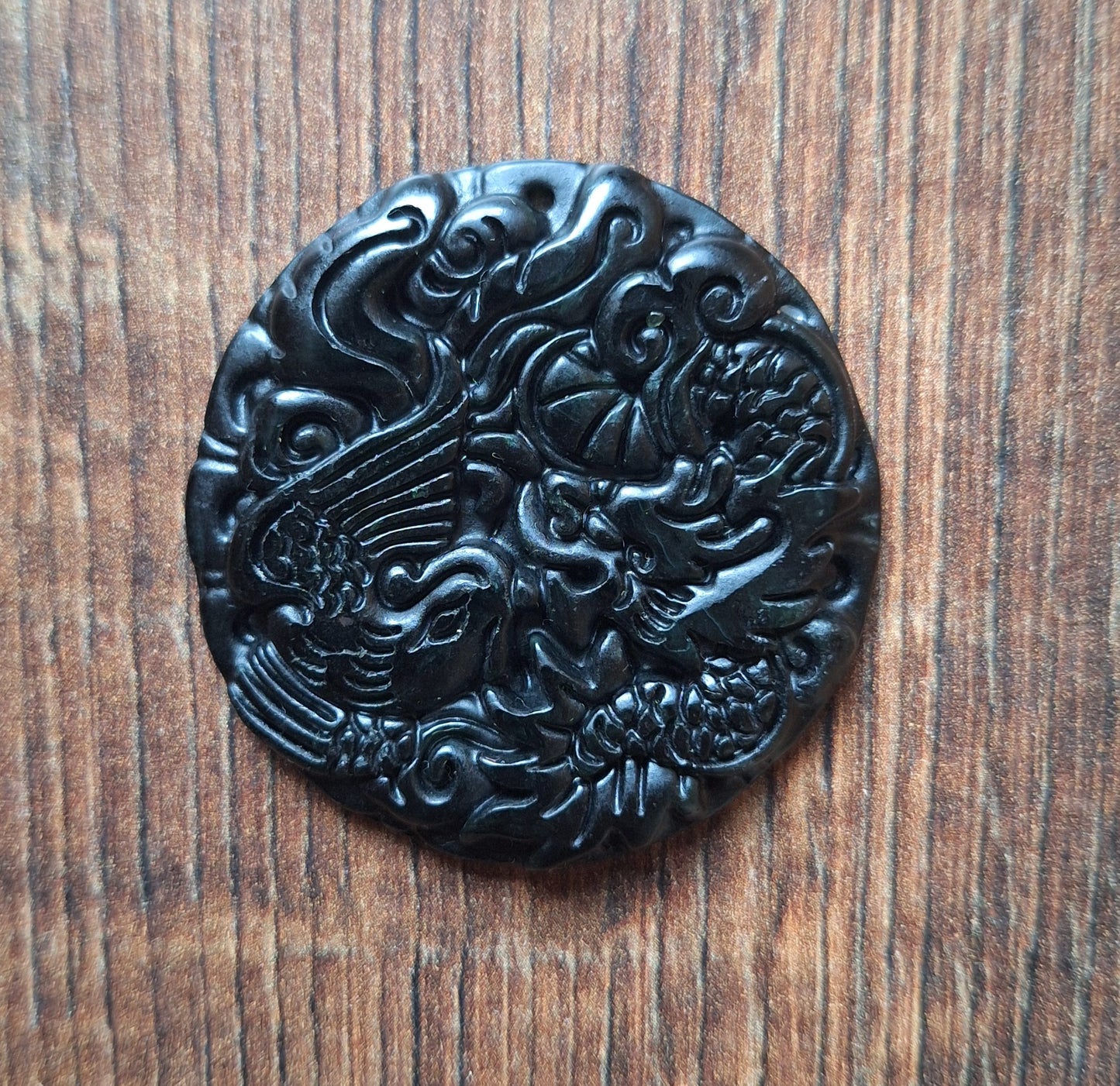 Jade pendant Dragon and Phoenix