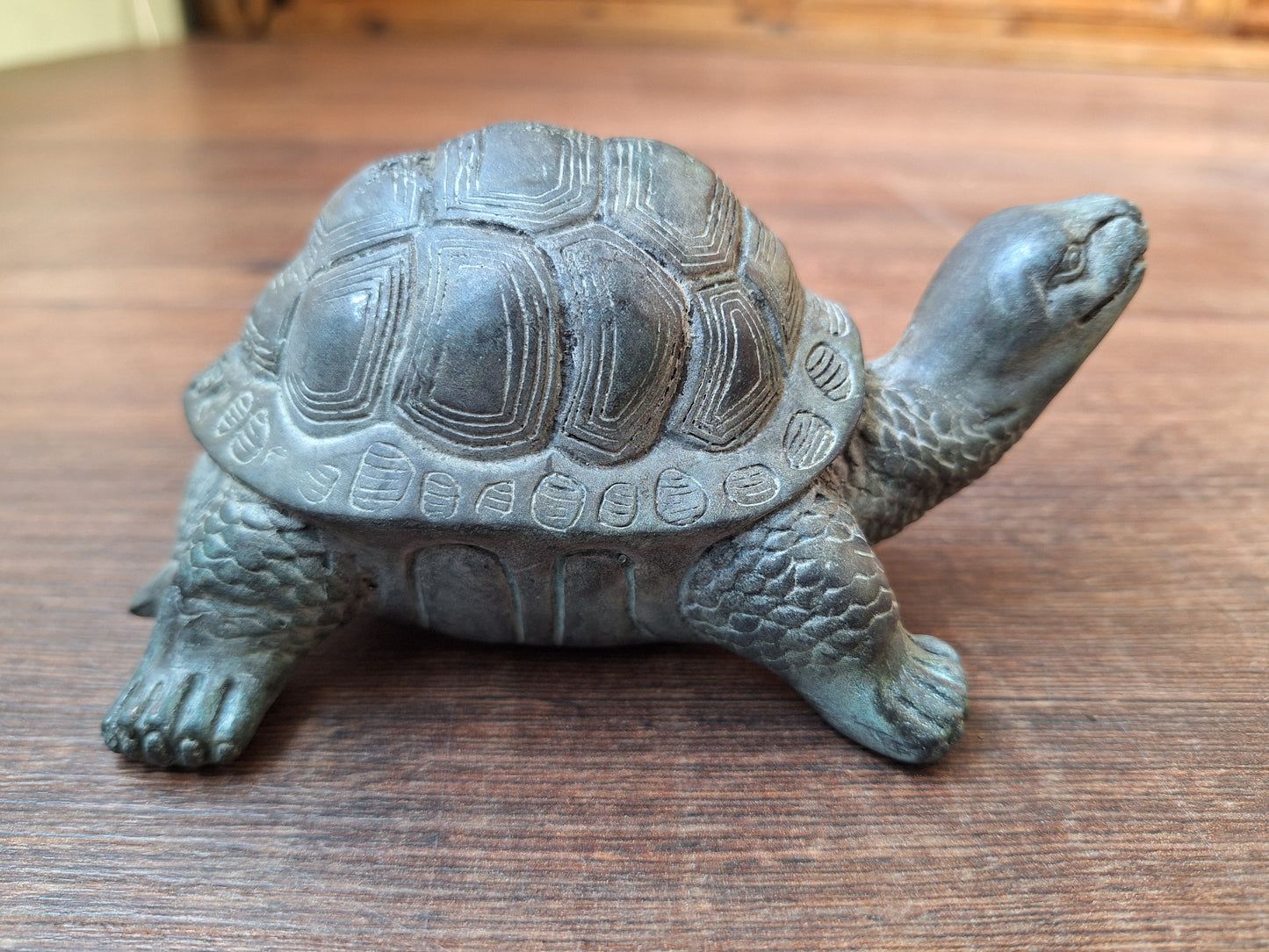 Vintage bronze turtle statue