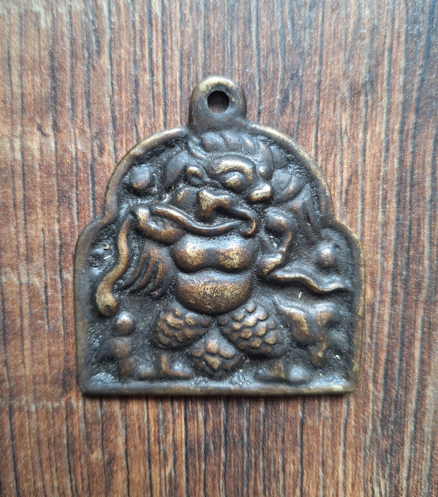 Old bronze thogchag pendant Garuda