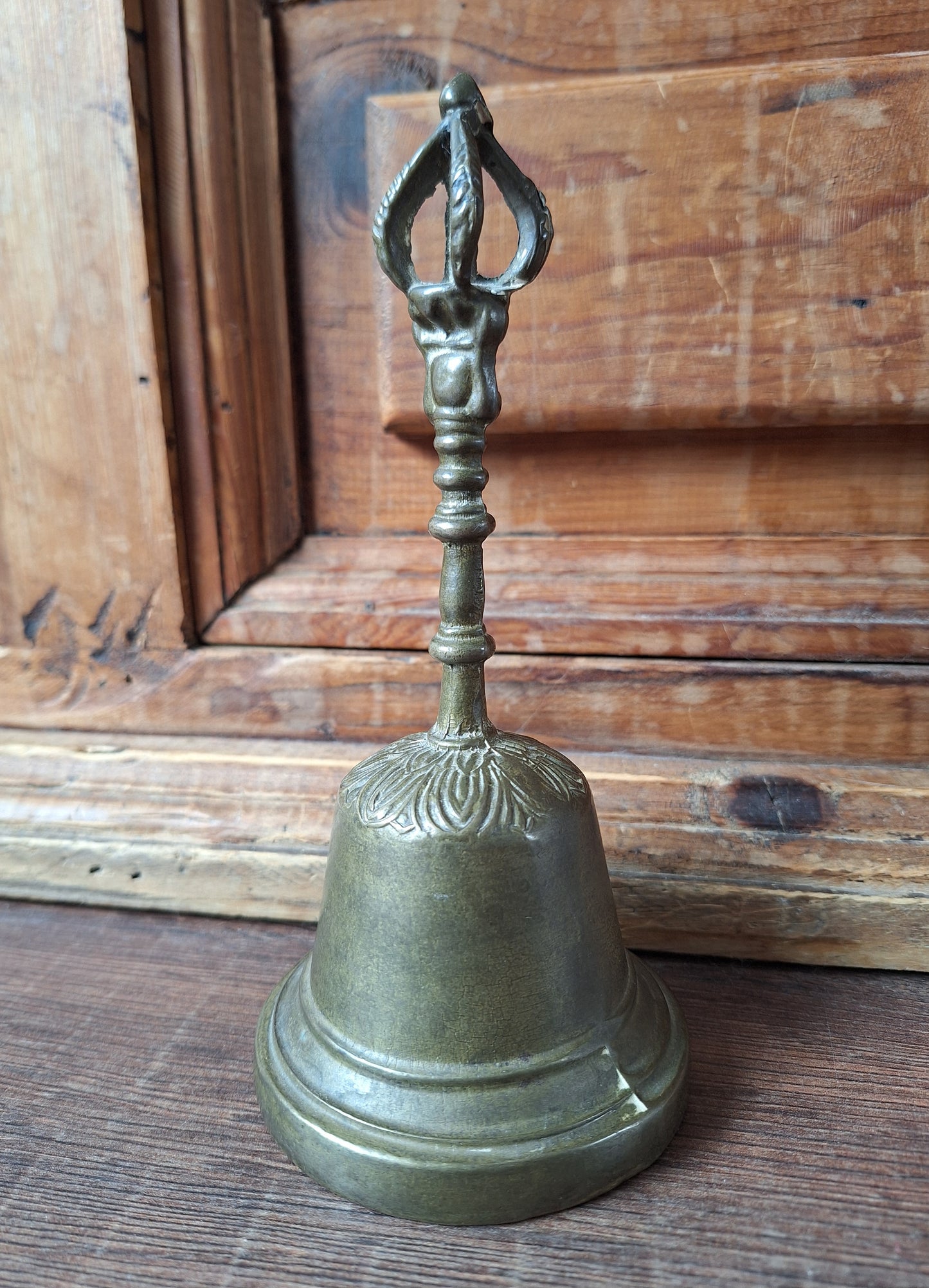 Vintage altar bell Tibetan Buddhist style #11, B-quality