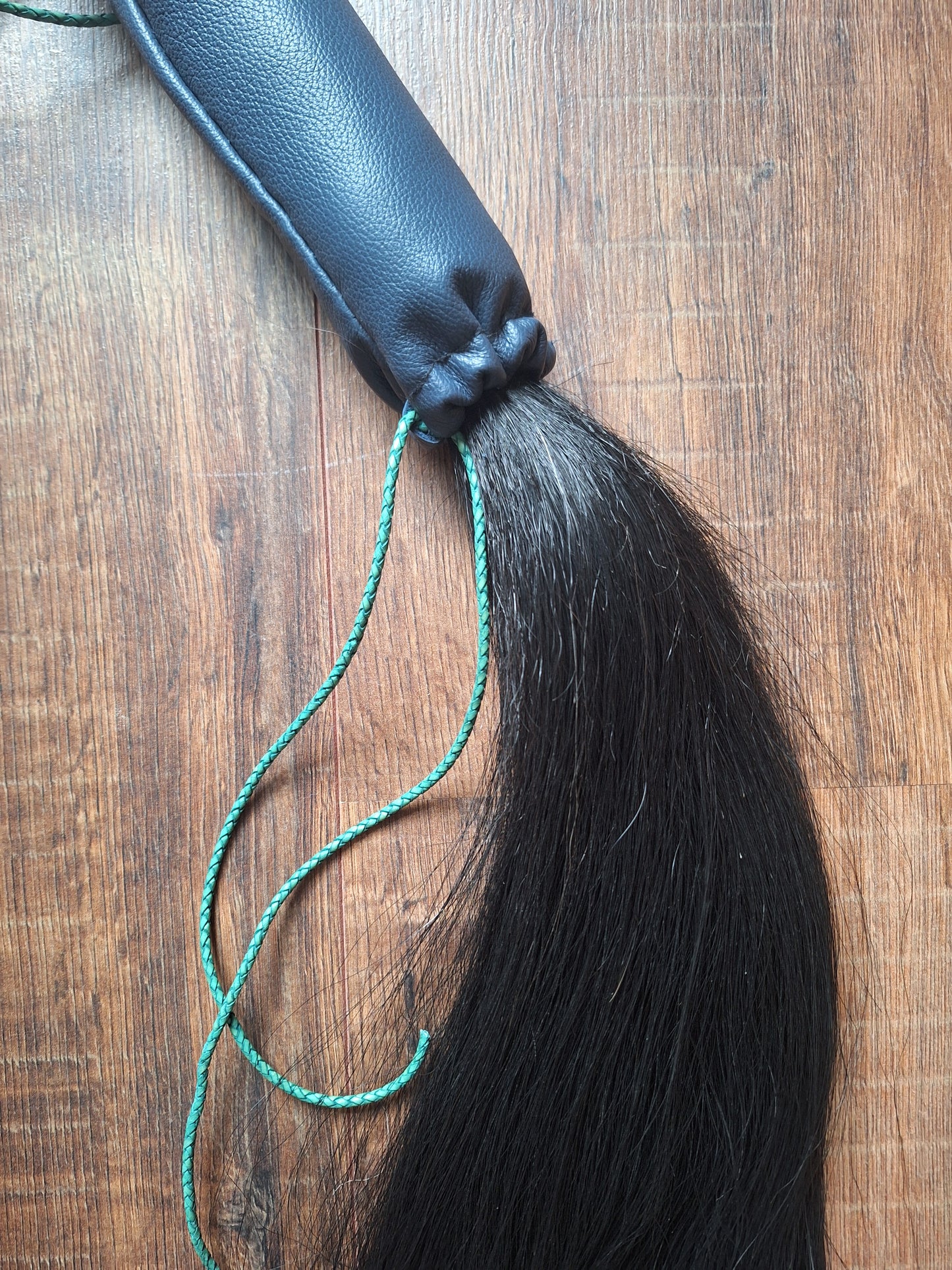 Horse tail shamanic whip
